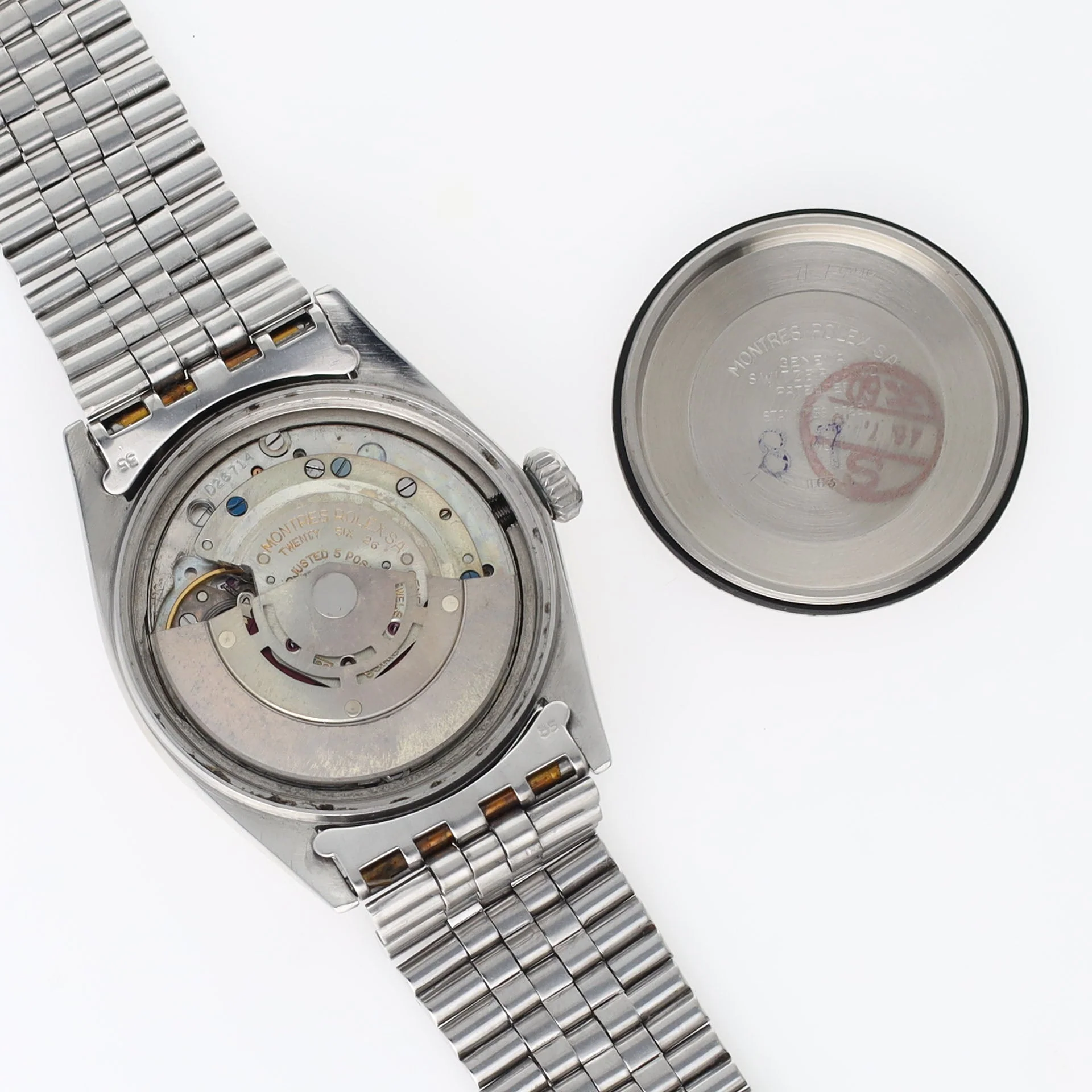 Rolex Datejust 1601 Silver Dial White Gold Bezel - Image 6