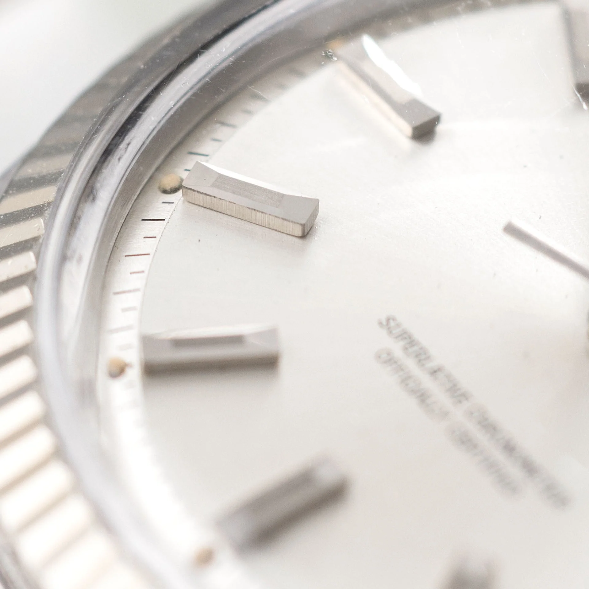 Rolex Datejust 1601 Silver Dial White Gold Bezel - Image 9