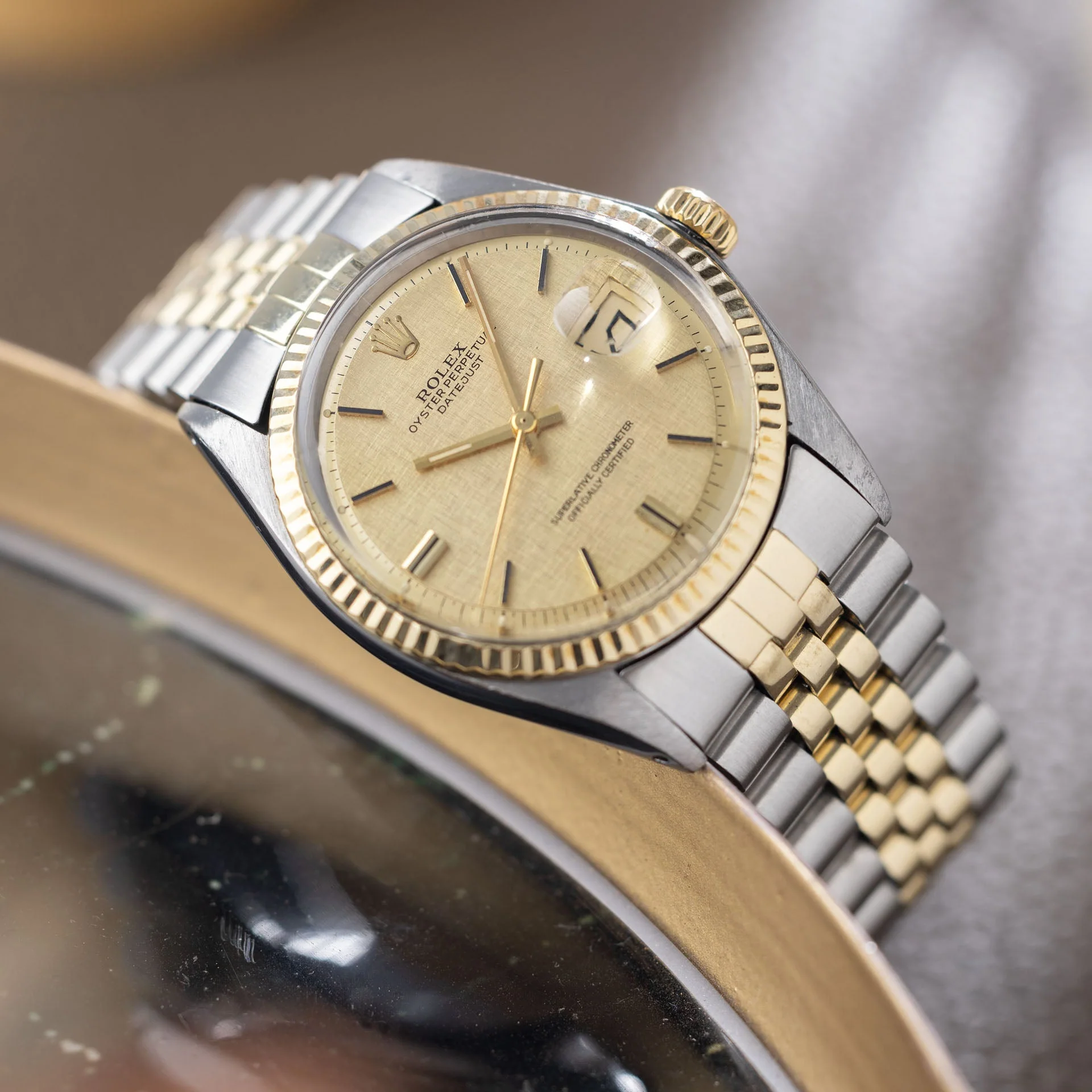 Rolex Datejust 1601 Steel and Gold Linen Dial - Image 4