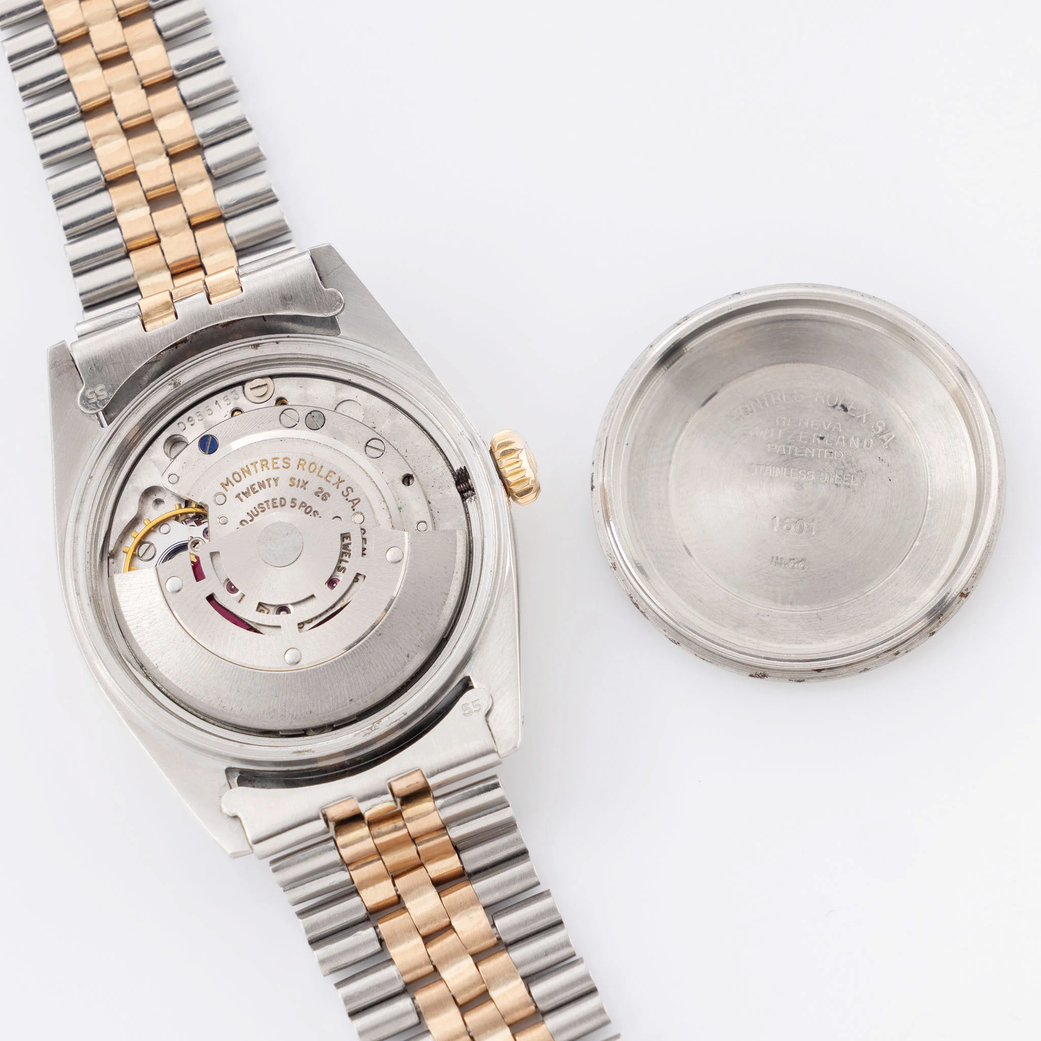 Rolex Datejust 1601 Steel and Pink Gold with tropical Stardust Gilt Dial - Image 8