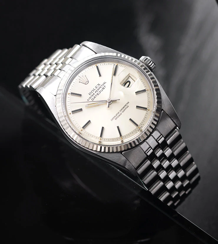 Rolex Datejust 1601 White Gold Bezel Silver Pie Pan Dial - Image 10