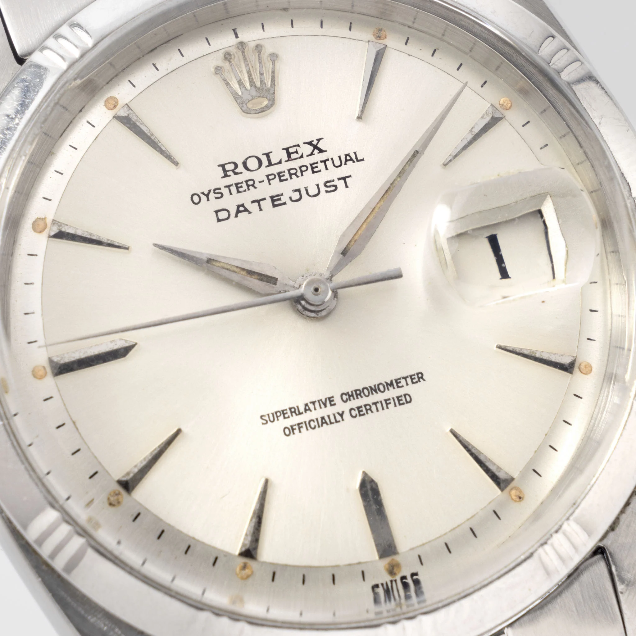 Rolex Datejust Bamboo Bezel Silver Swiss Only Dial Double Papers Ref 1603 - Image 4