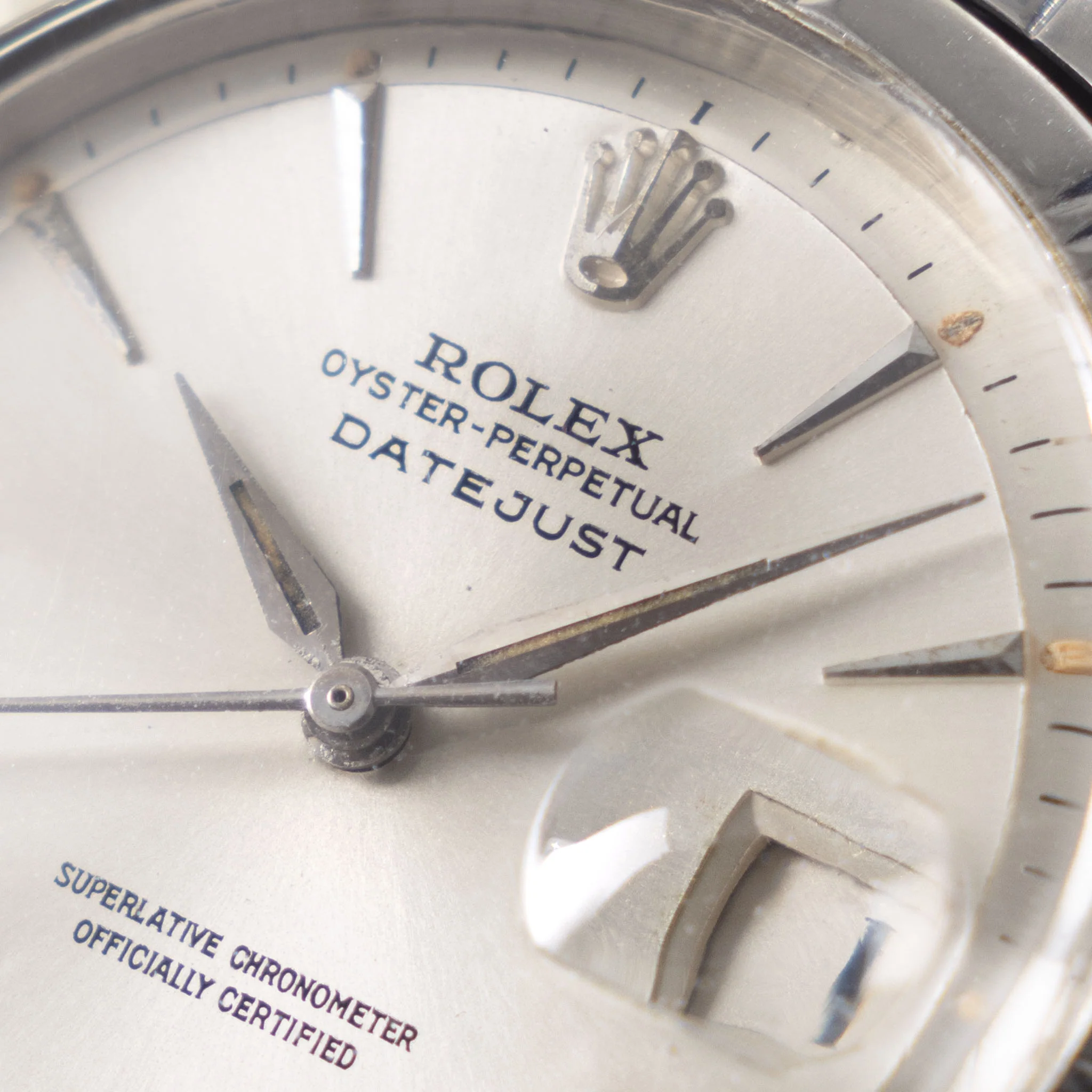 Rolex Datejust Bamboo Bezel Silver Swiss Only Dial Double Papers Ref 1603 - Image 6