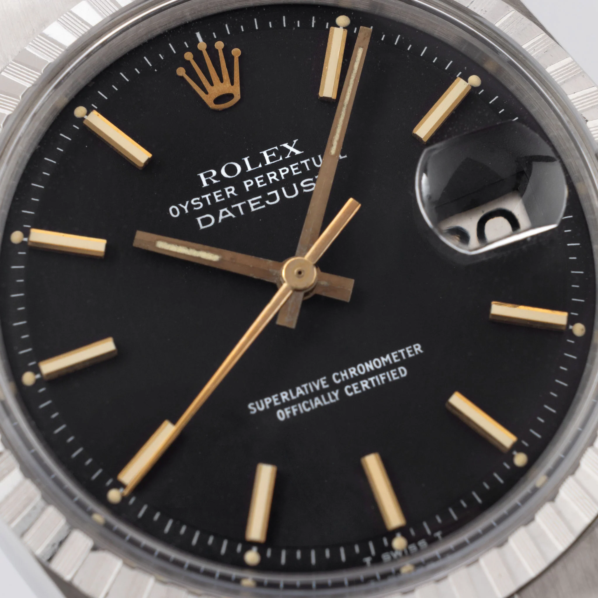 Rolex Datejust Matte Black Dial Ref 1603 - Image 3