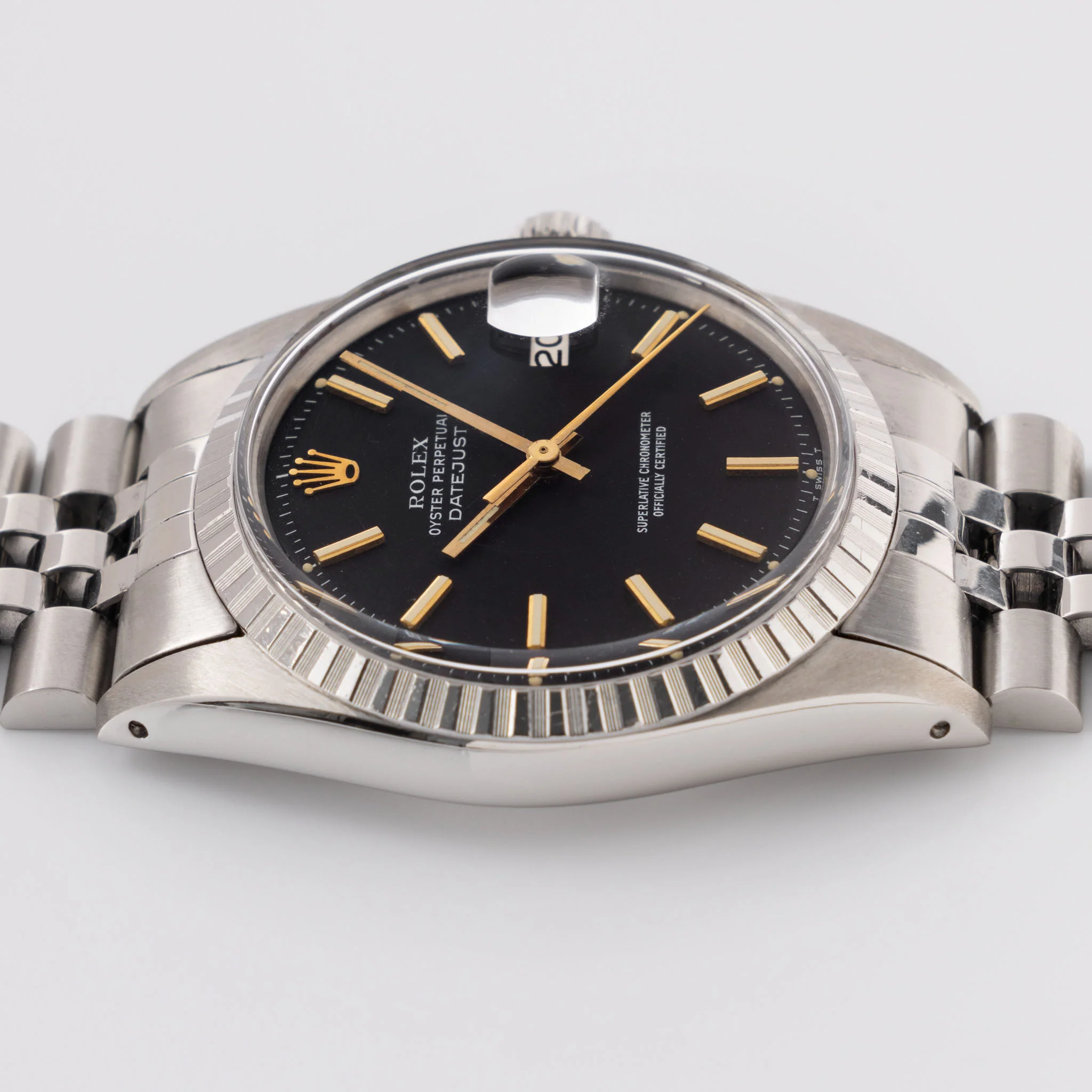 Rolex Datejust Matte Black Dial Ref 1603 - Image 7