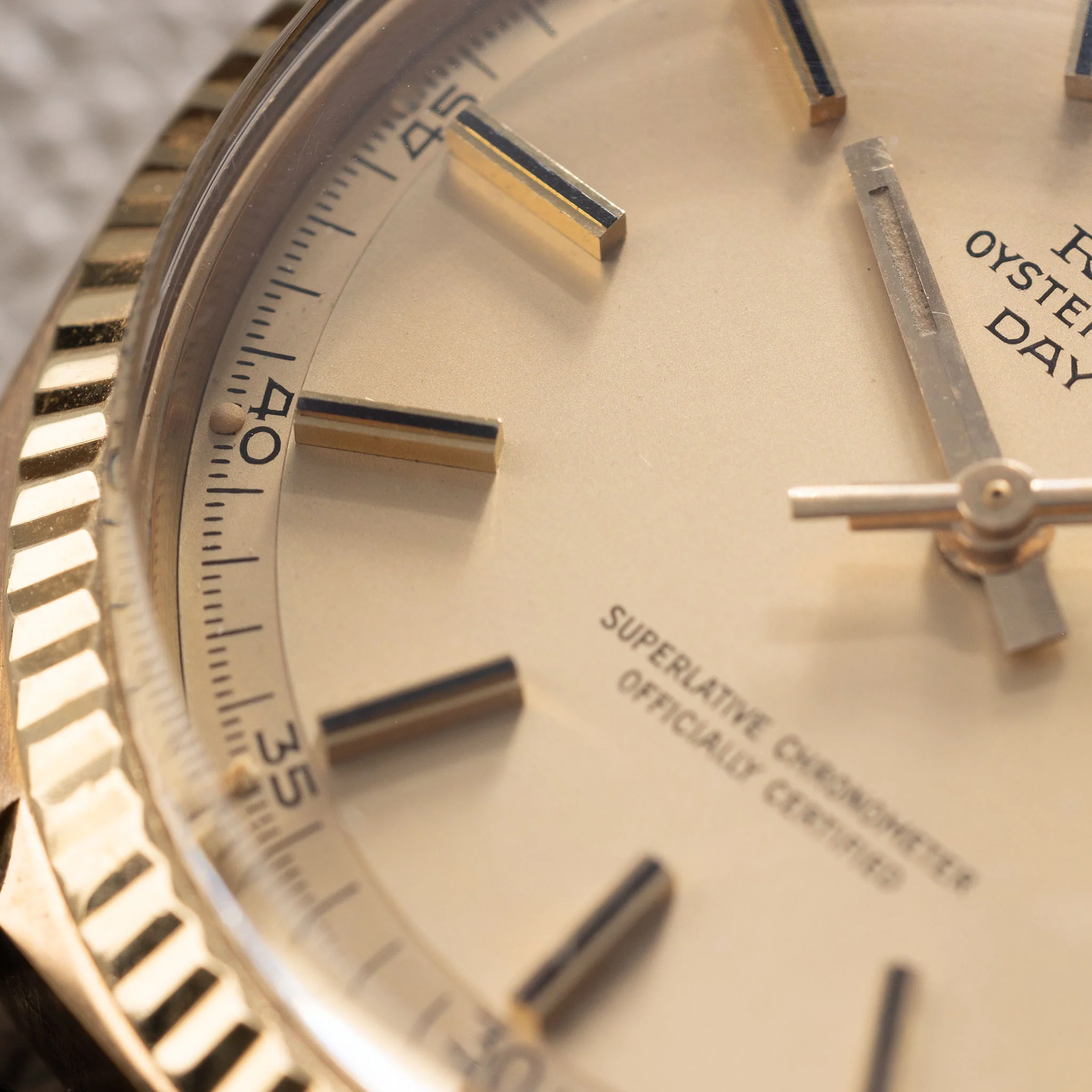 Rolex Day-date Yellow Gold Matte Champagne Dial ref 1803 - Image 6