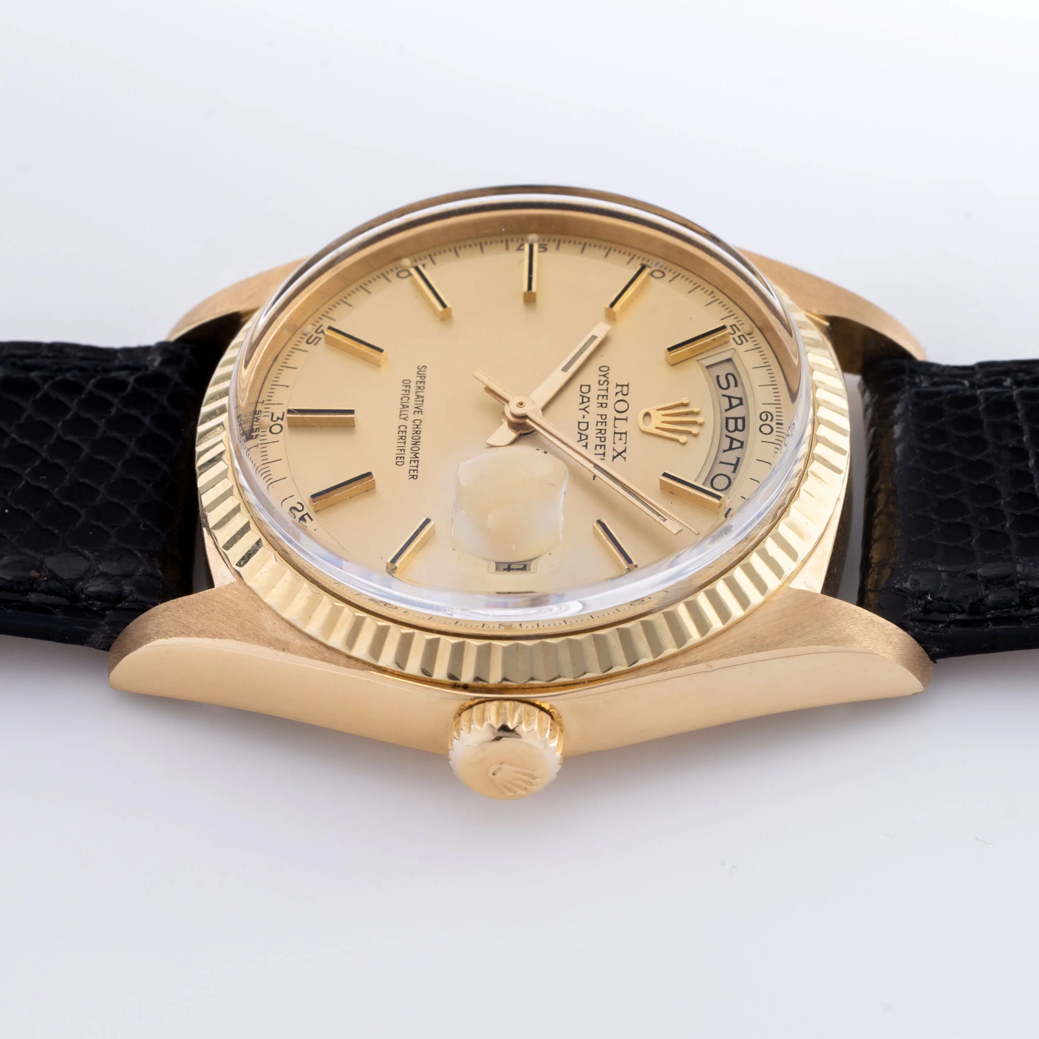 Rolex Day-date Yellow Gold Matte Champagne Dial ref 1803 - Image 7