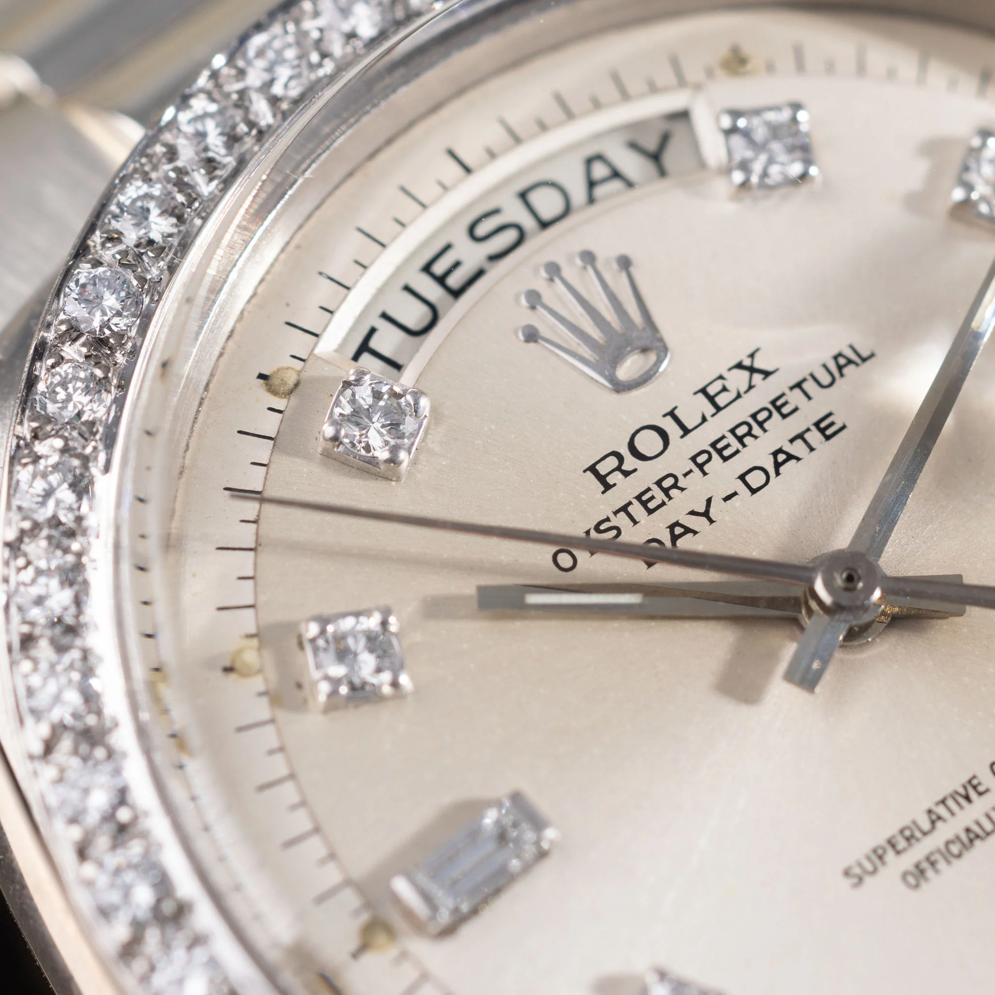 Rolex Day-Date White Gold Diamond Set Dial ref 1803 - Image 4