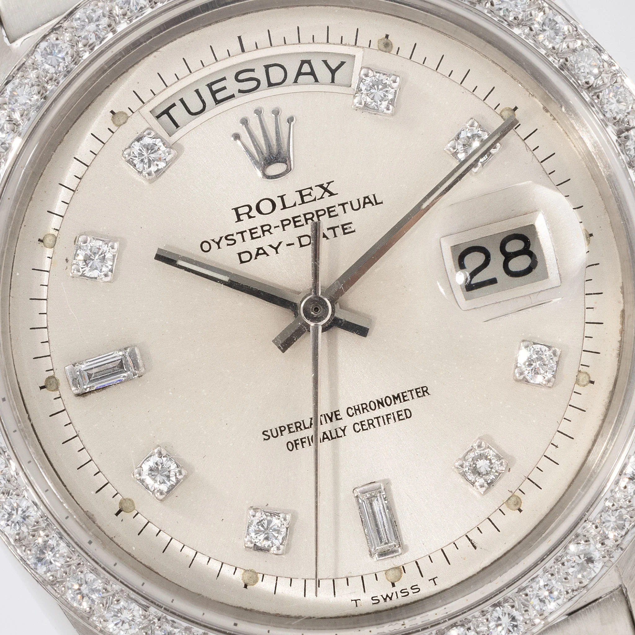 Rolex Day-Date White Gold Diamond Set Dial ref 1803 - Image 6