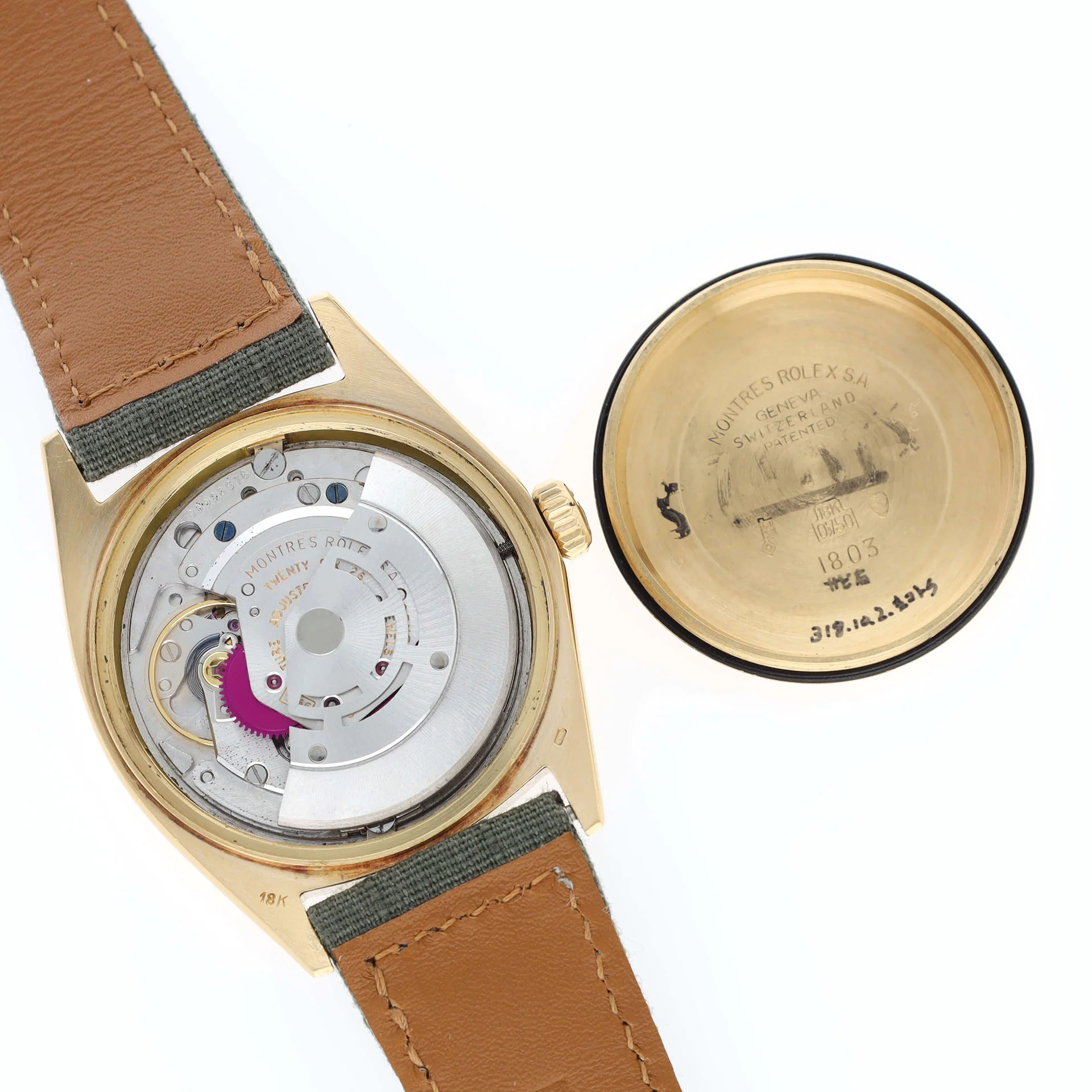 Rolex Day-Date 1803 Yellow Gold Cream Dial Arabic Day and Date - Image 11