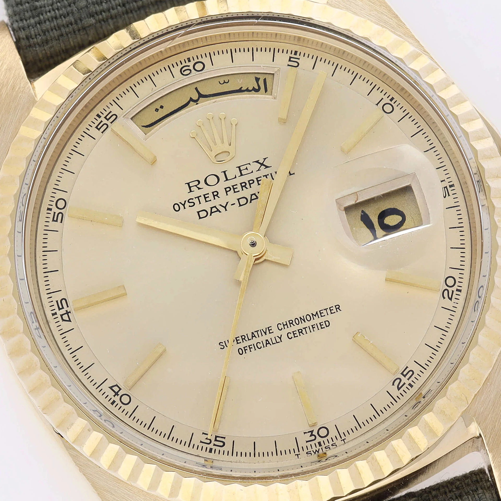 Rolex Day-Date 1803 Yellow Gold Cream Dial Arabic Day and Date - Image 3