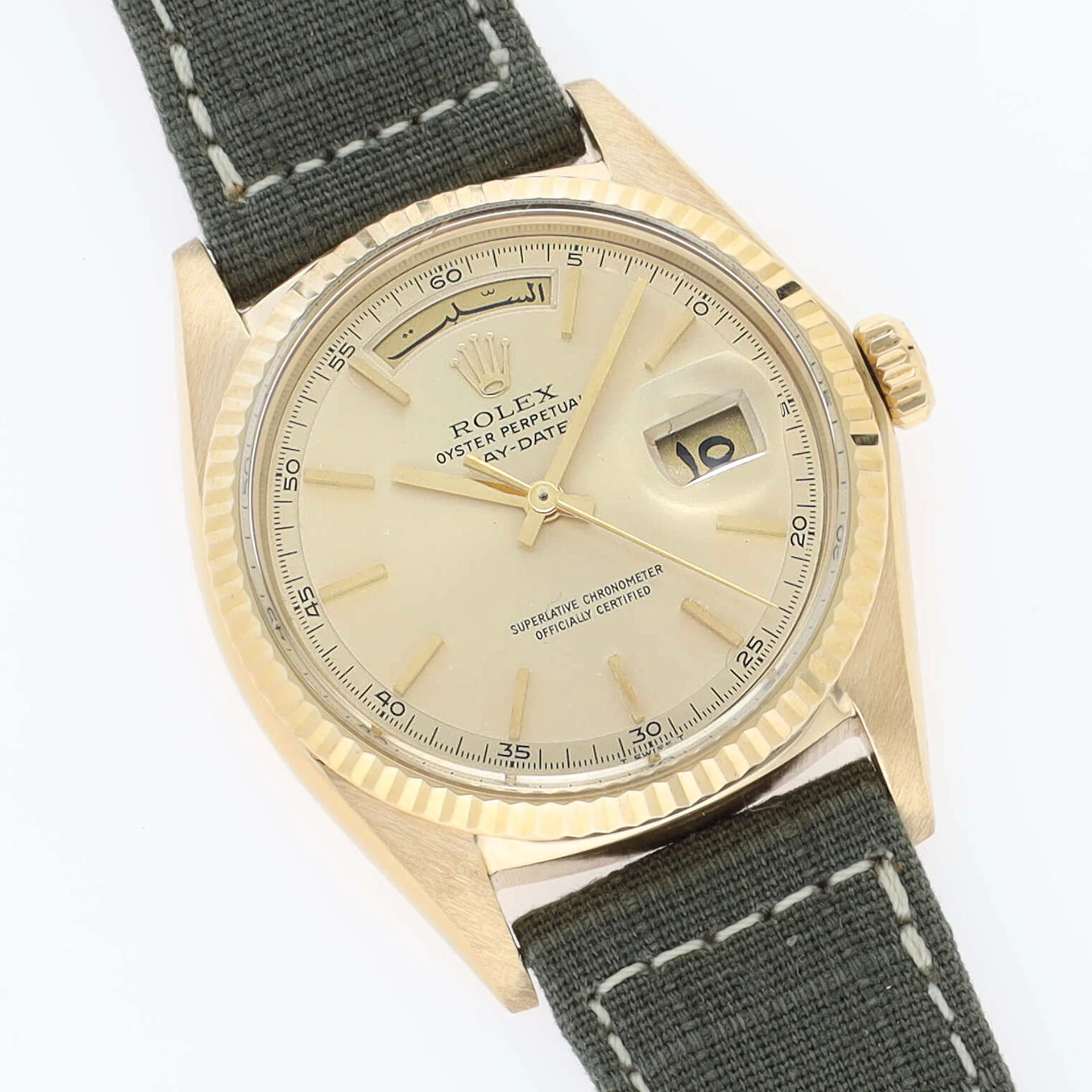 Rolex Day-Date 1803 Yellow Gold Cream Dial Arabic Day and Date - Image 9