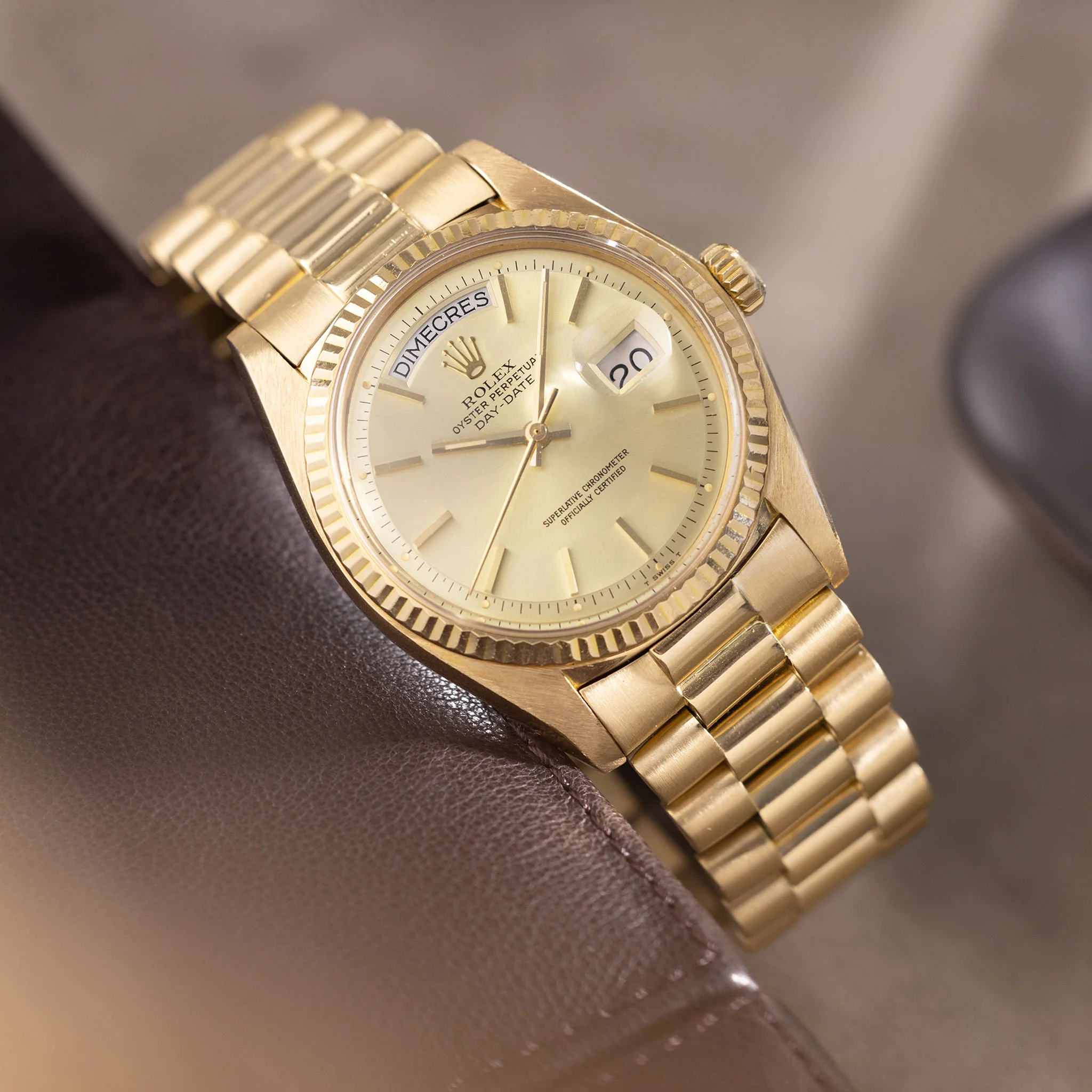 Rolex Day-Date 1803 Yellow Gold Champagne Dial - Image 3