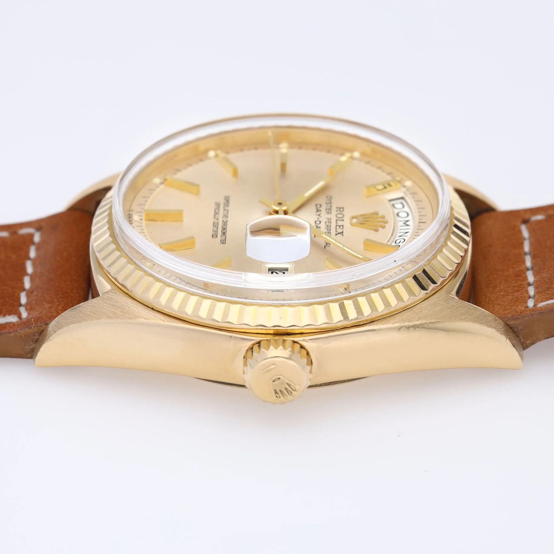 Rolex Day-Date 1803 Yellow Gold Cream Soleil Dial - Image 11