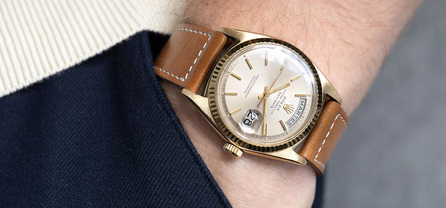 Rolex Day-Date 1803 Yellow Gold Cream Soleil Dial - Image 14