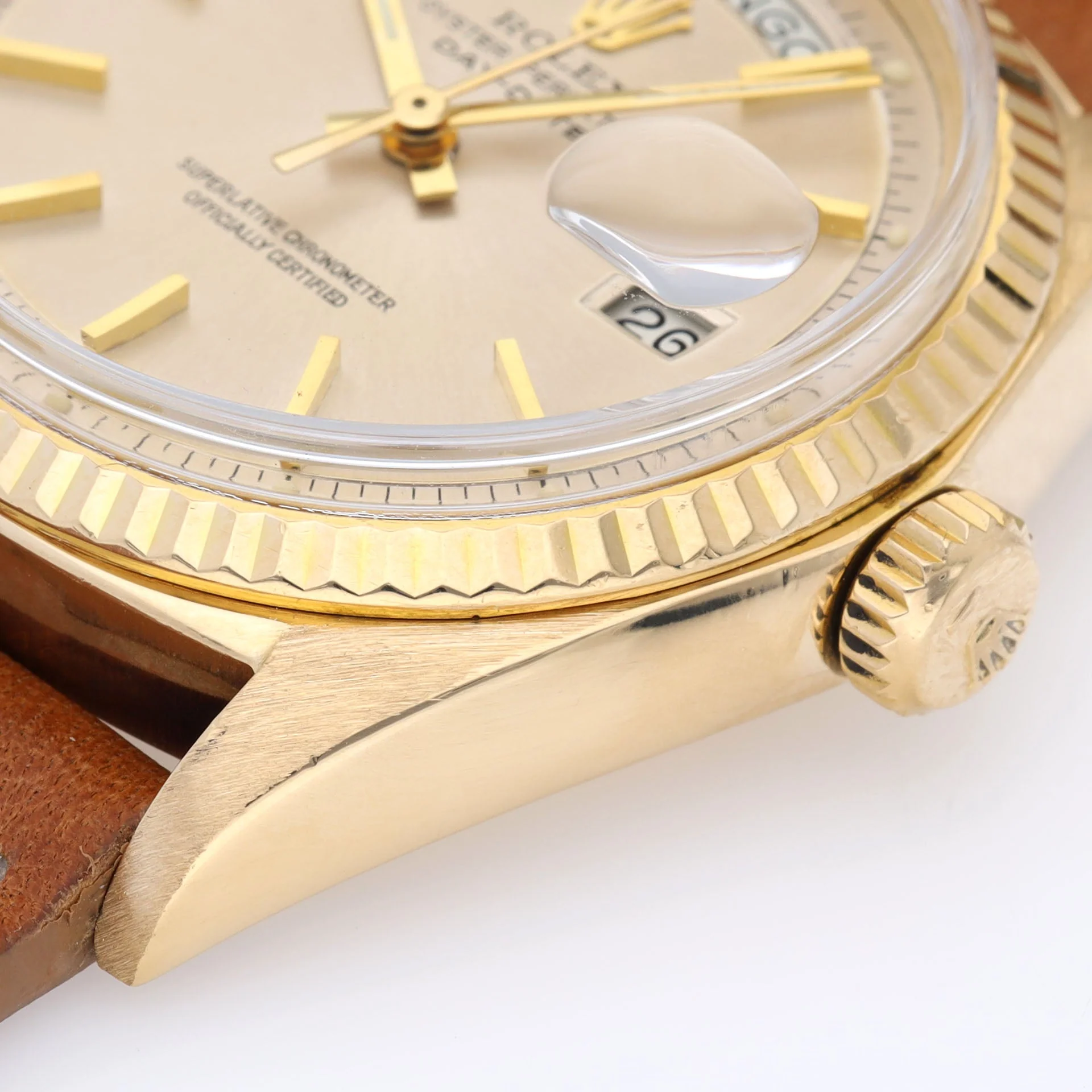 Rolex Day-Date 1803 Yellow Gold Cream Soleil Dial - Image 7