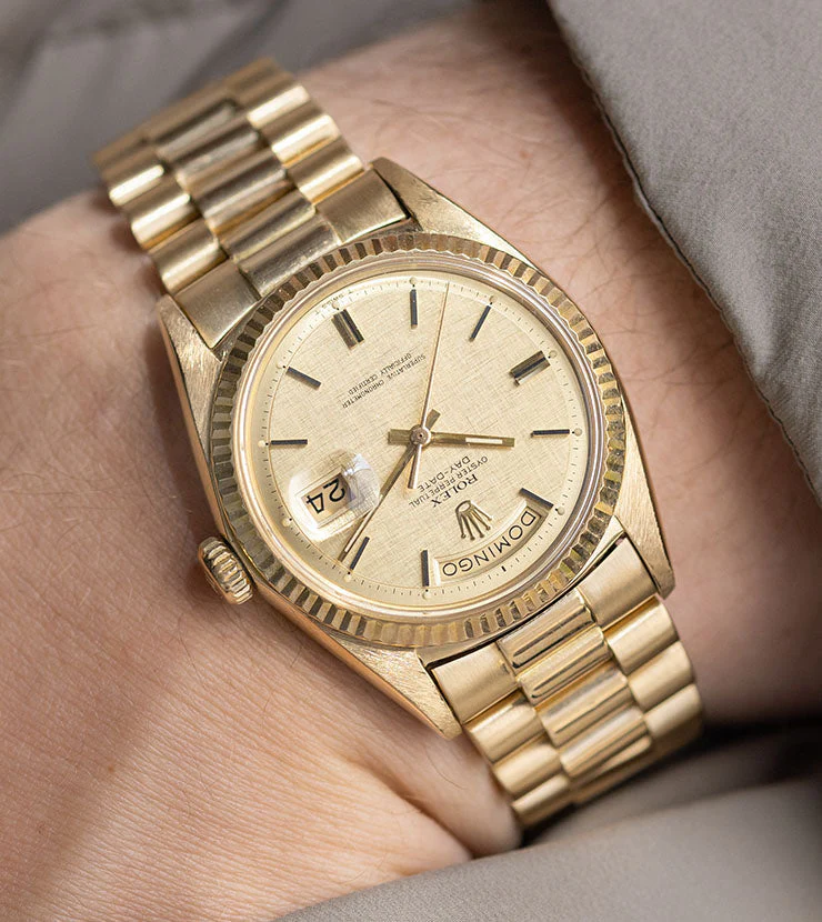 Rolex Day-Date 1803 Yellow Gold Linen Dial - Image 13