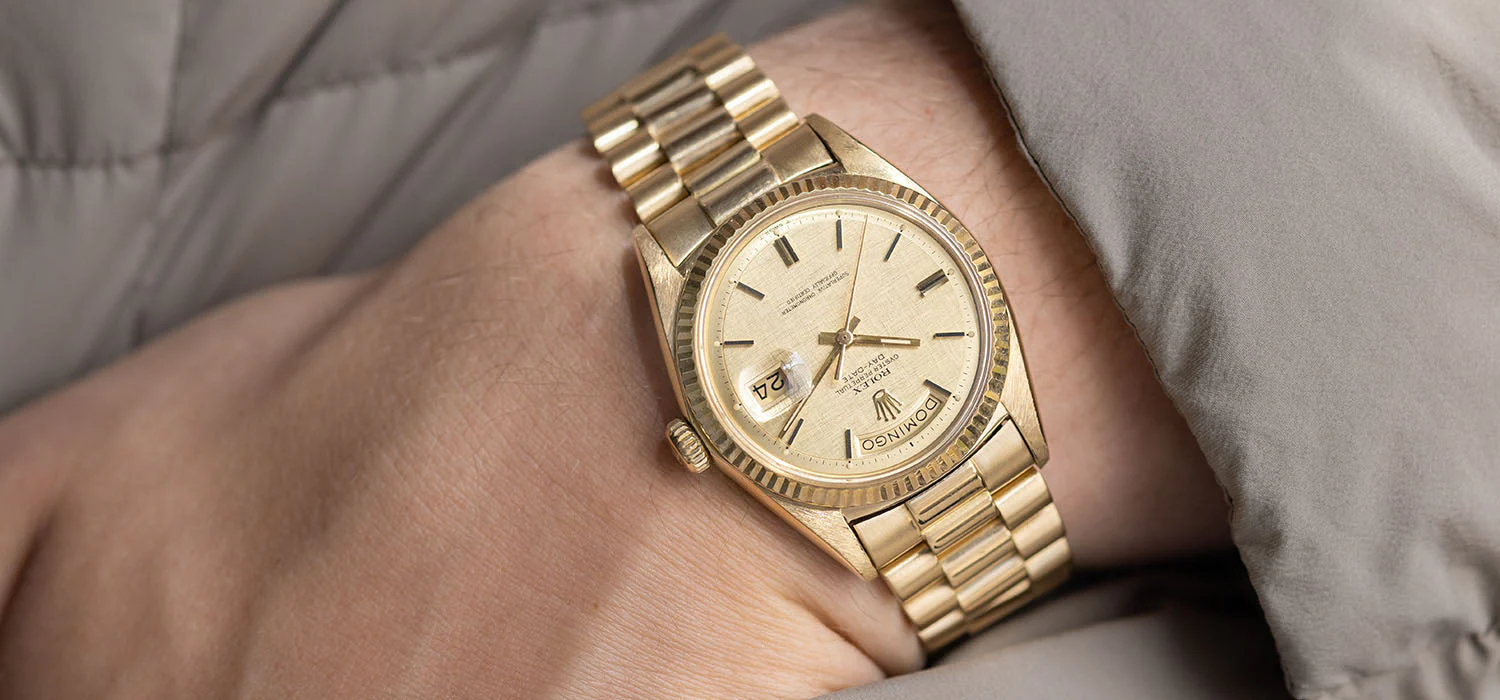 Rolex Day-Date 1803 Yellow Gold Linen Dial - Image 14