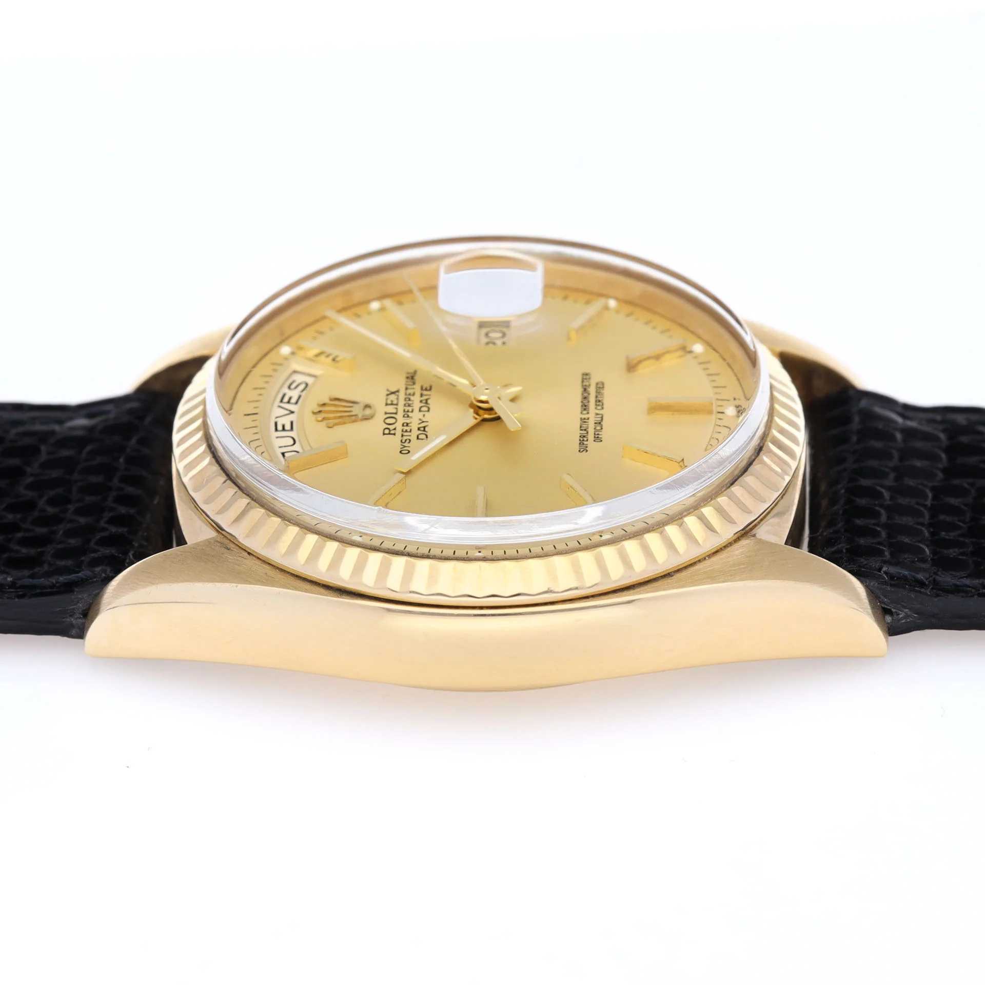 Rolex Day-Date 1803 Yellow Gold Champagne Pie-Pan Dial - Image 6