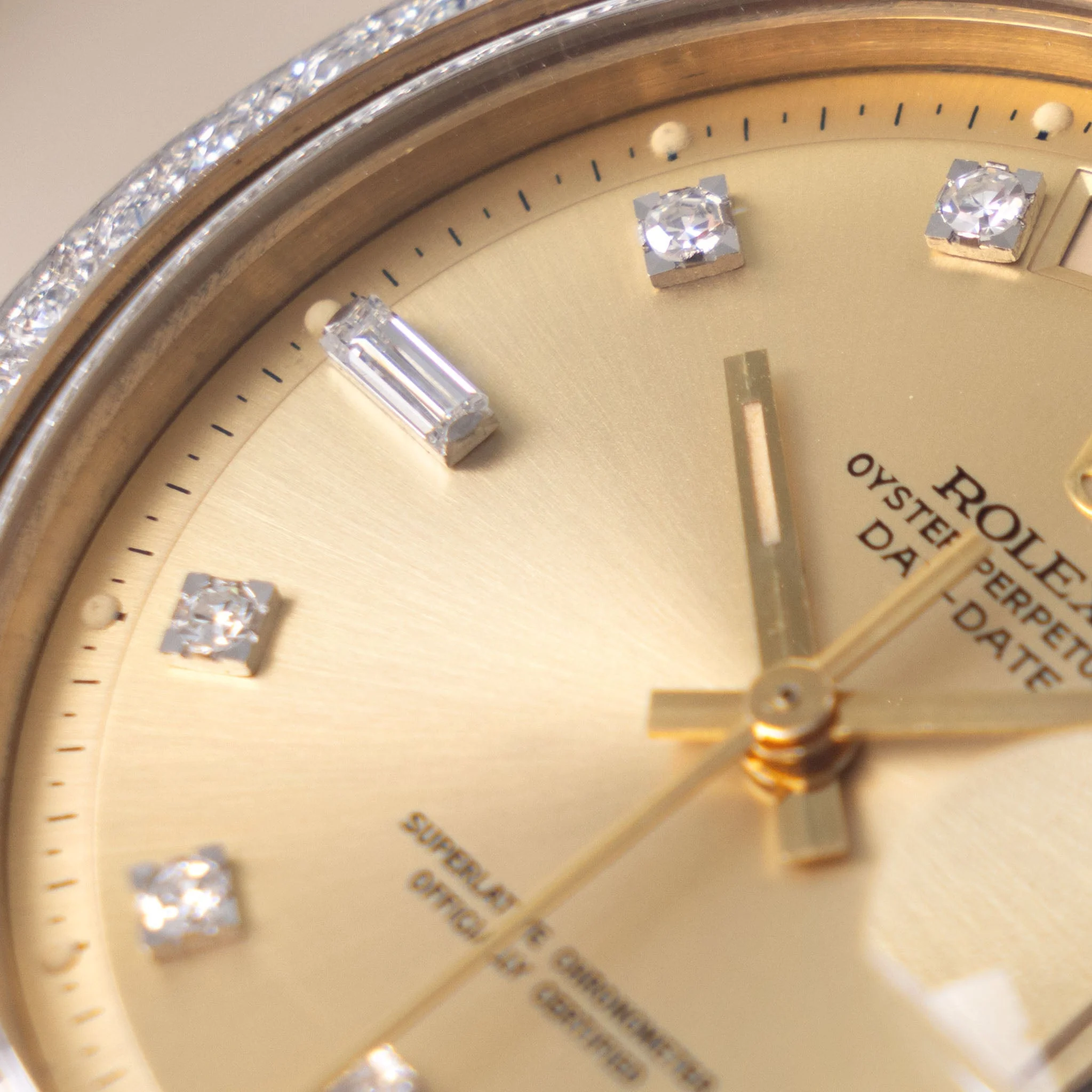 Rolex Day-Date Yellow Gold Champagne Diamond Dial Ref 1804 - Image 7