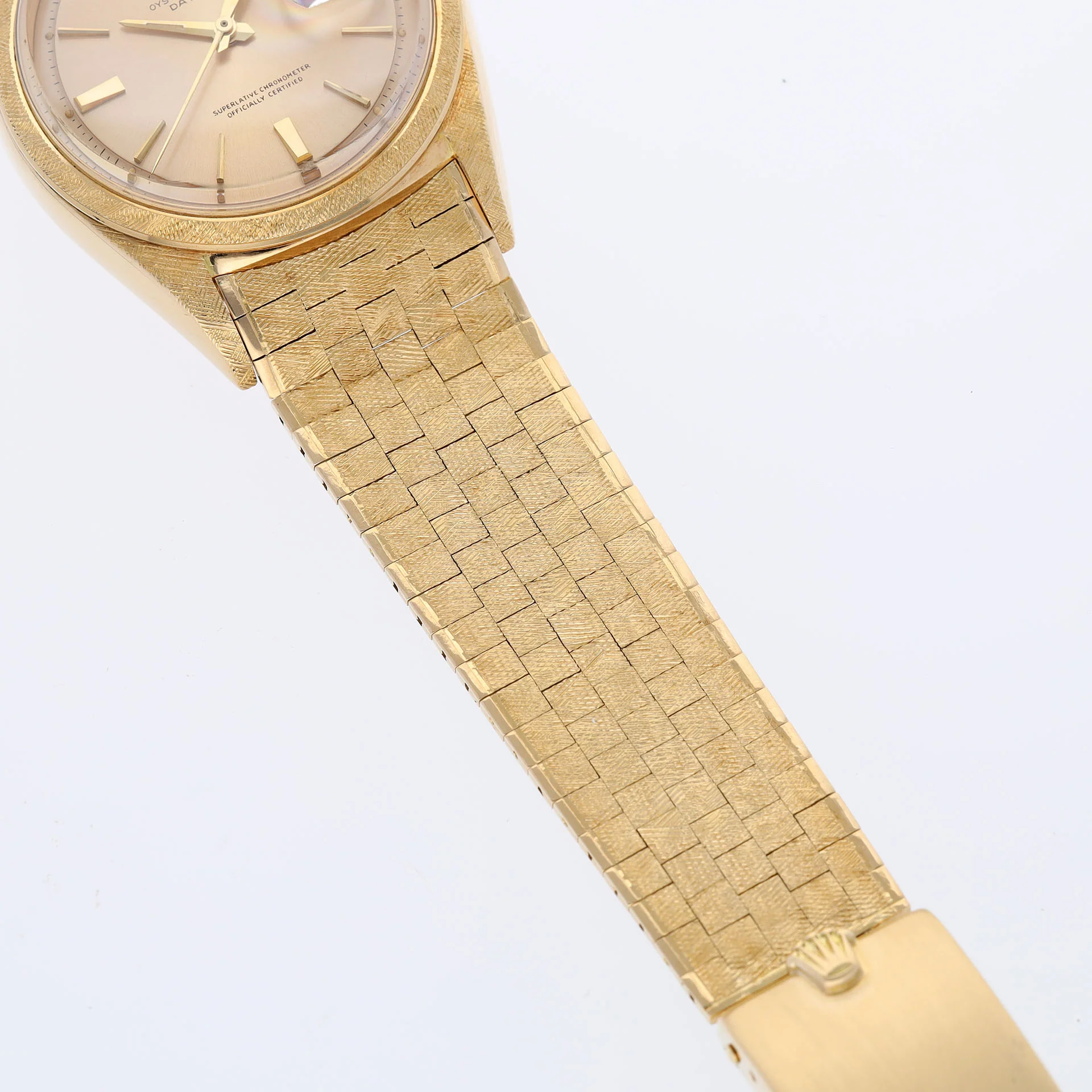Rolex Day-Date 1806 Yellow Gold Florentine Finish on Brick Bracelet - Image 6