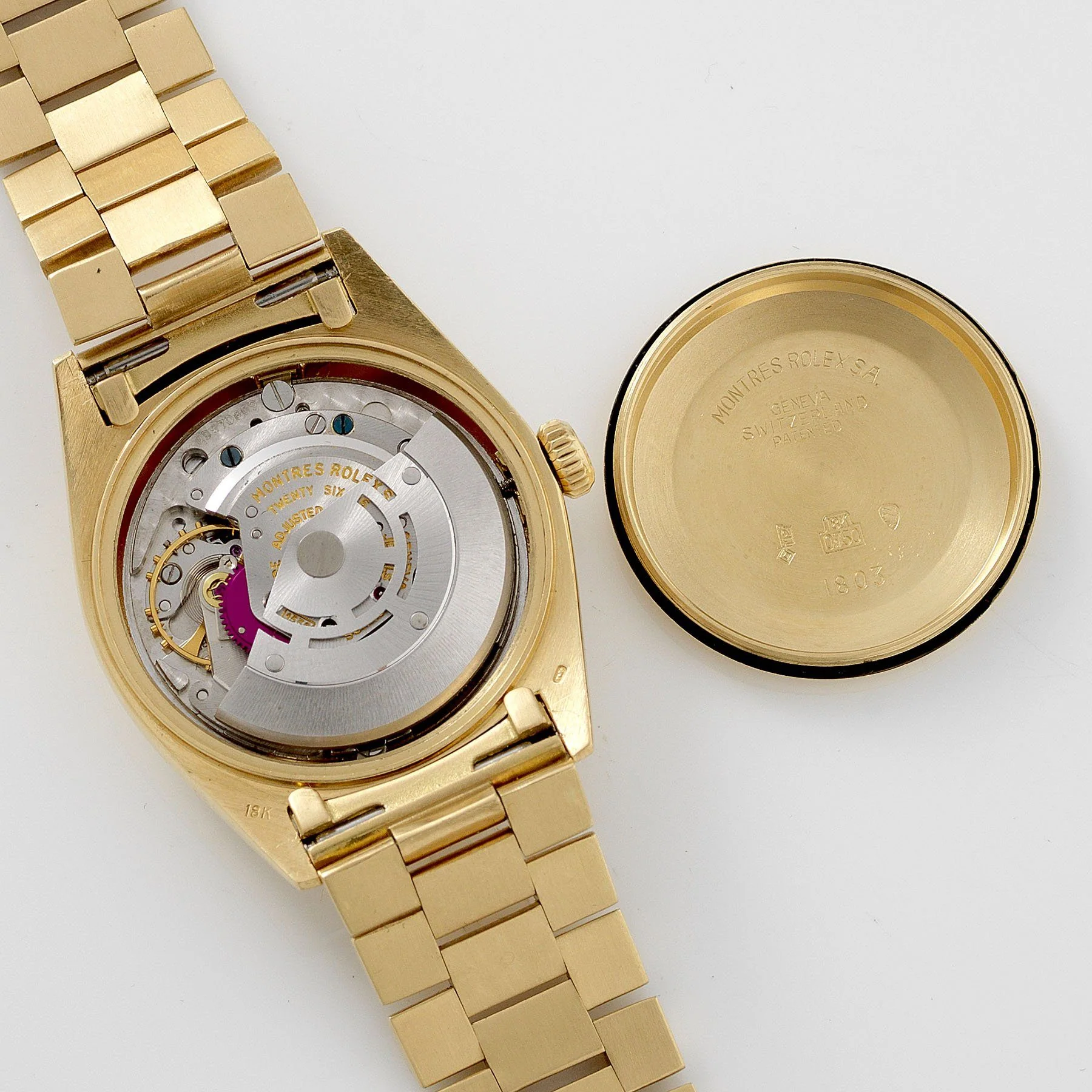 Rolex Day Date Yellow Gold Linen Dial 1803 - Image 8