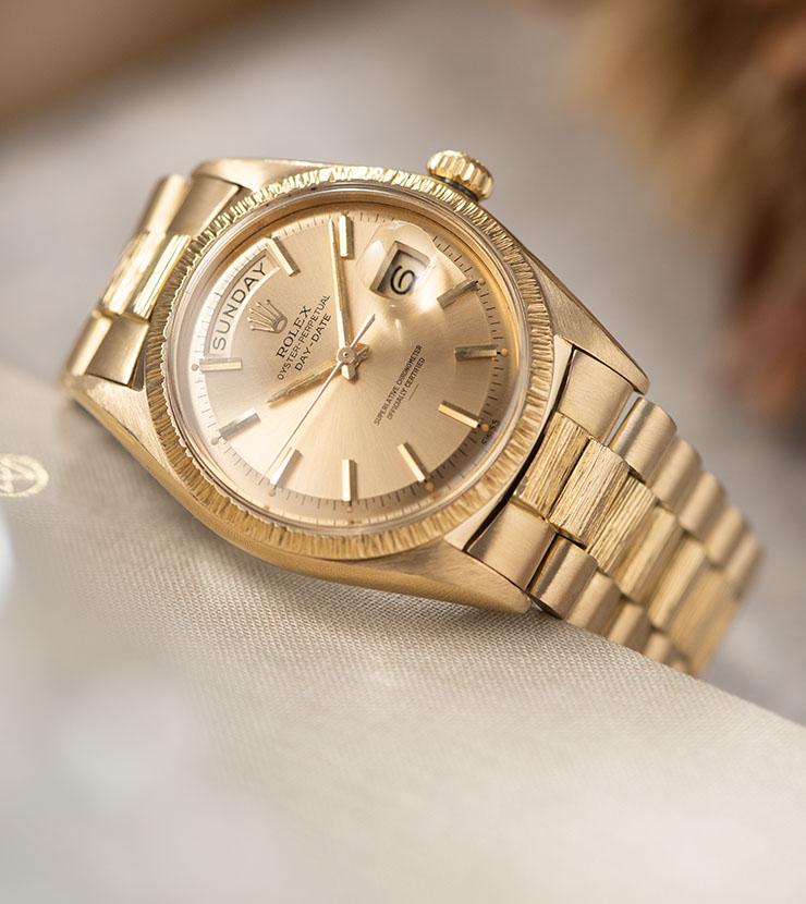 Rolex Day-Date Yellow Gold with Champagne Underline Dial 1807 - Image 11