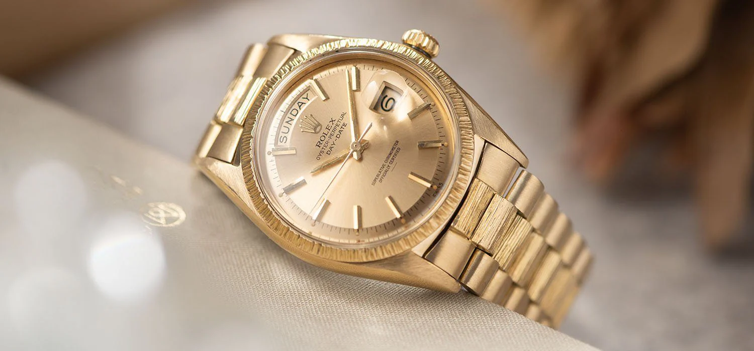 Rolex Day-Date Yellow Gold with Champagne Underline Dial 1807 - Image 12