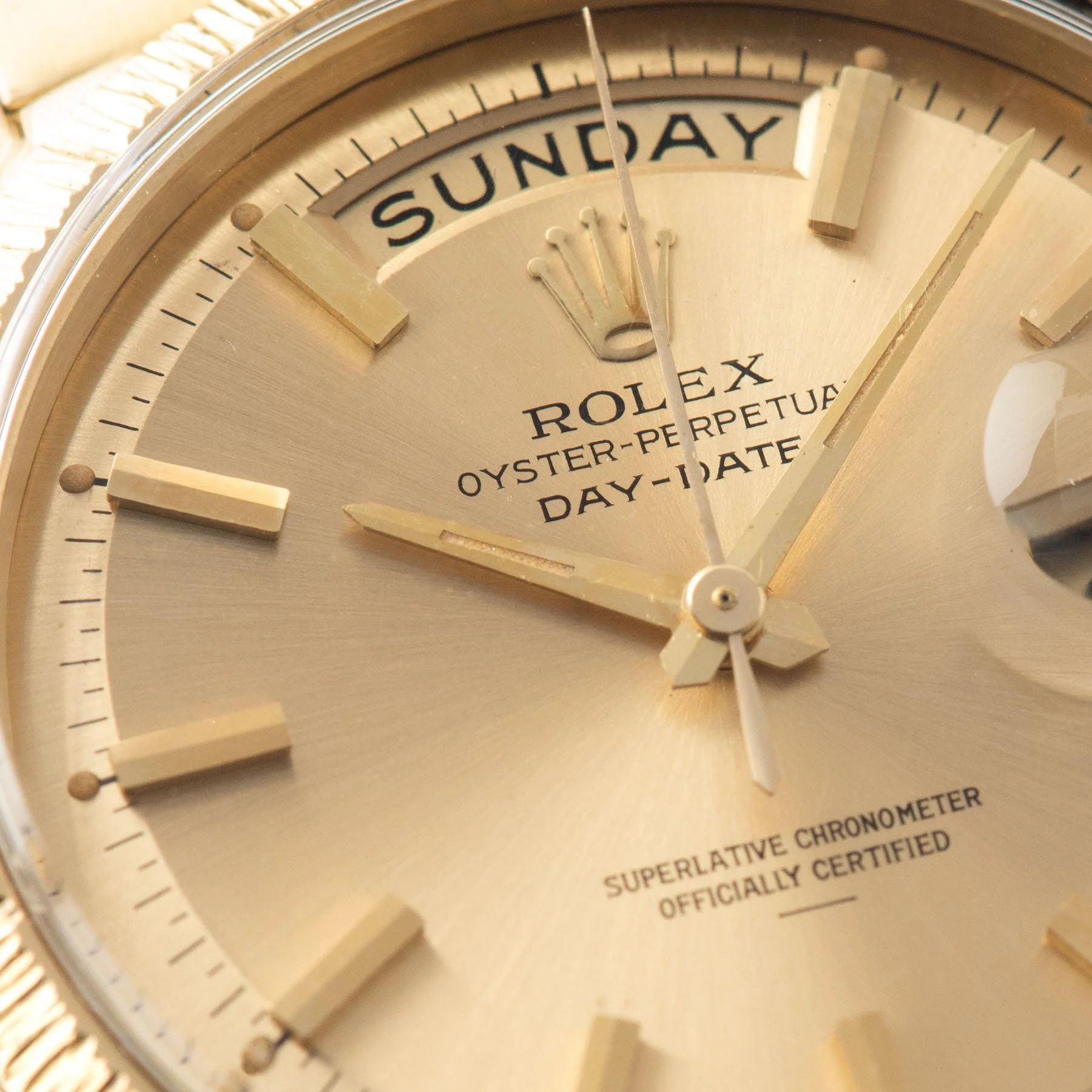 Rolex Day-Date Yellow Gold with Champagne Underline Dial 1807 - Image 3