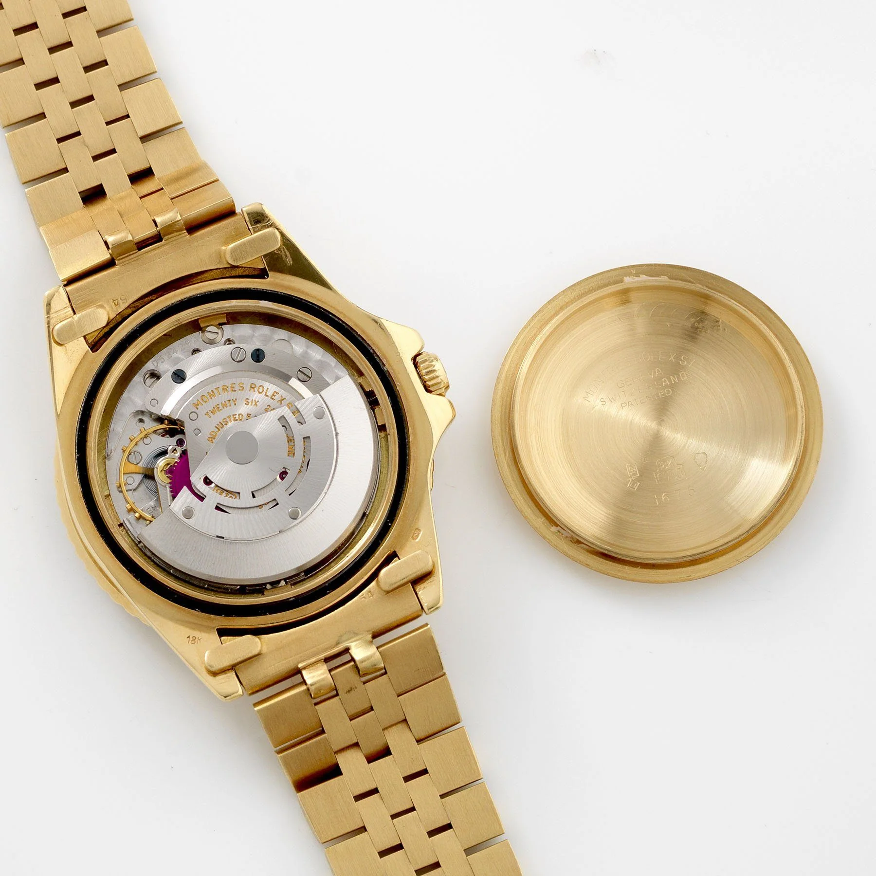 Rolex GMT Master Yellow 1675 Gold Brown Dial - Image 10