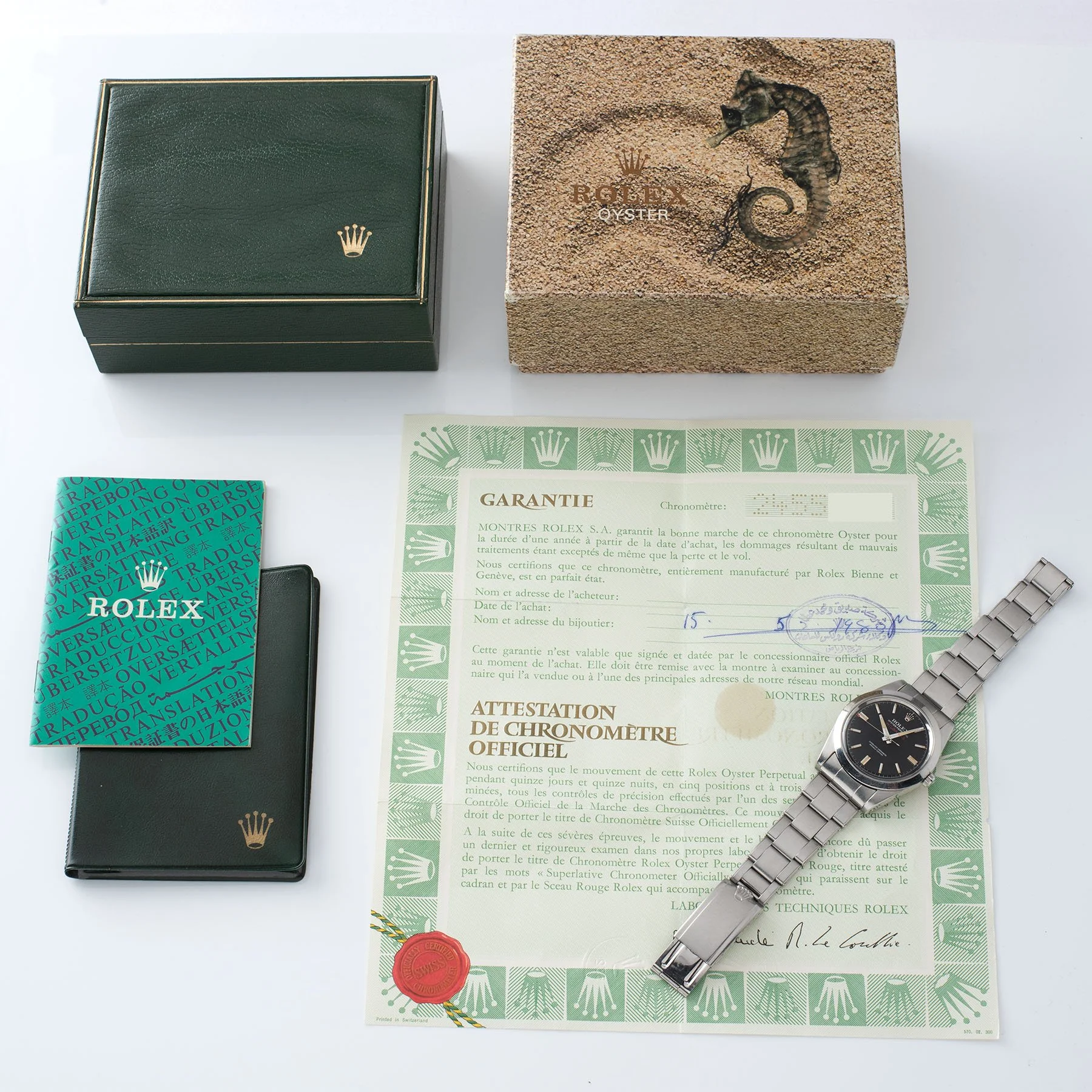 Rolex Milgauss 1019 Black Dial Square Lume Box and Papers - Image 4
