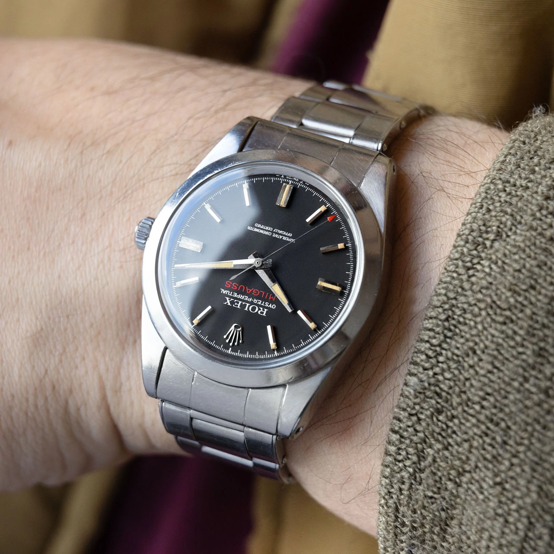 Rolex Milgauss 1019 Black Dial Square Lume Box and Papers - Image 9