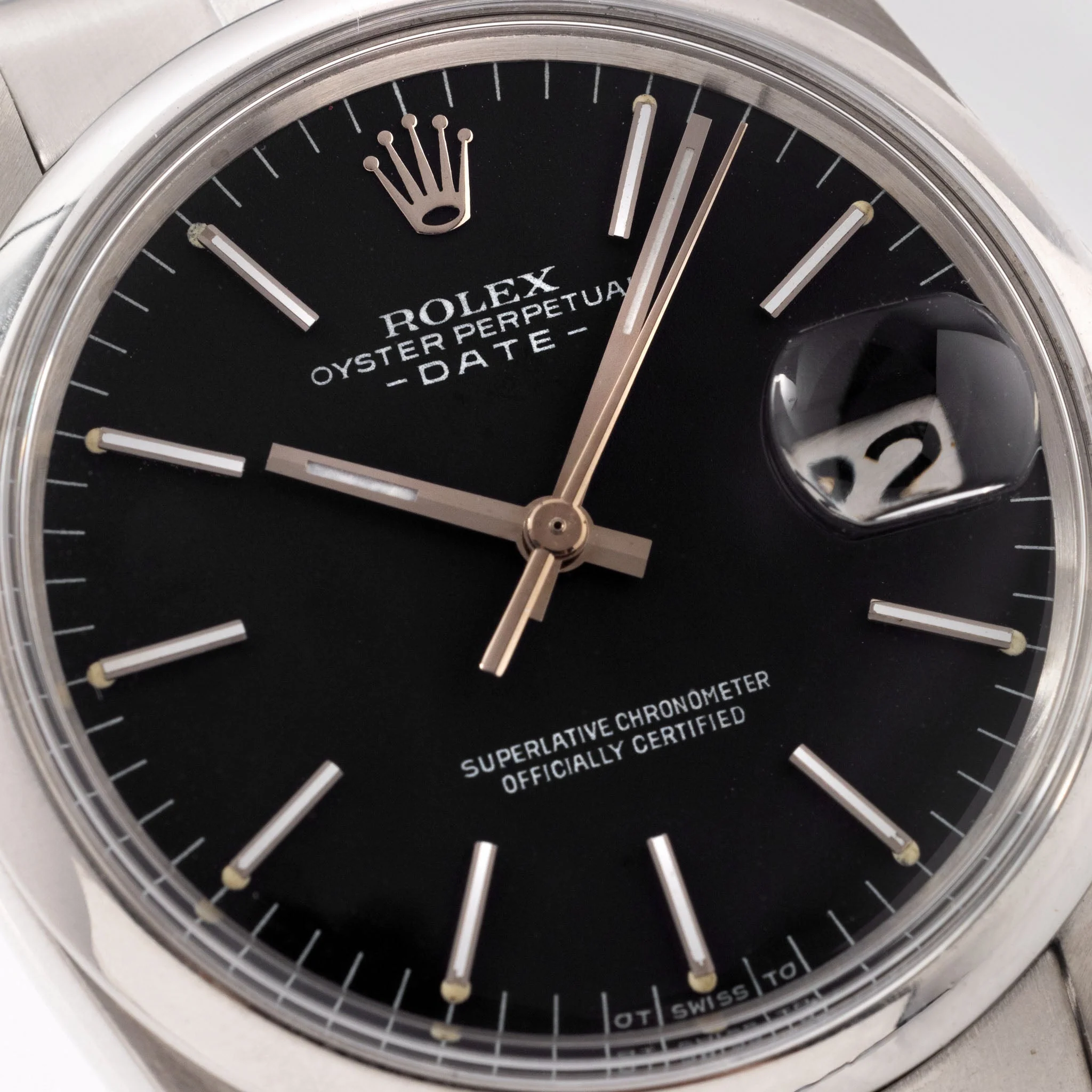 Rolex Oyster Perpetual Date Black Sigma Dial Ref 1500 - Image 4