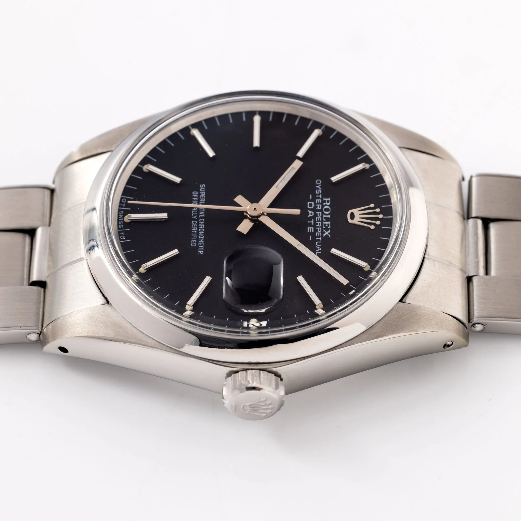 Rolex Oyster Perpetual Date Black Sigma Dial Ref 1500 - Image 5