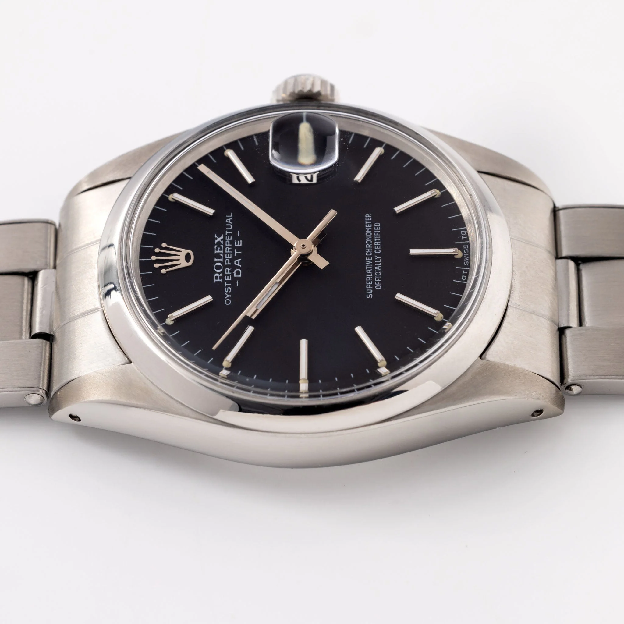 Rolex Oyster Perpetual Date Black Sigma Dial Ref 1500 - Image 6