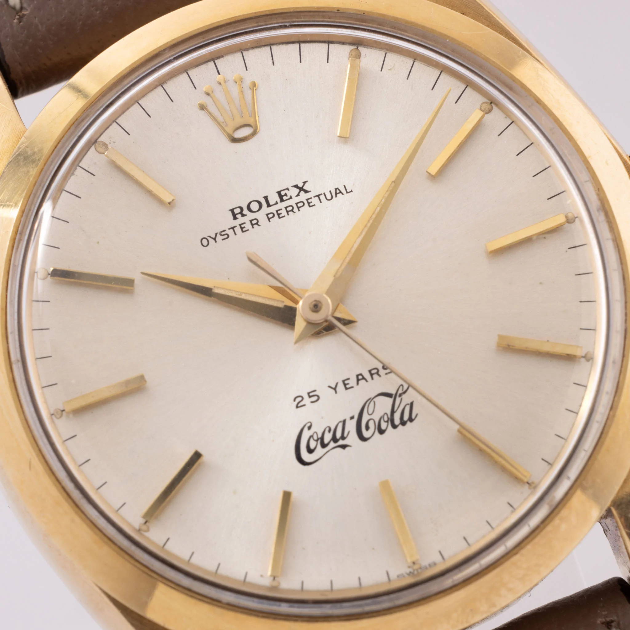 Rolex Oyster Perpetual Ref. 1002 ‘Coca Cola 25 Years’ Dial in 14K Yellow Gold - Image 5