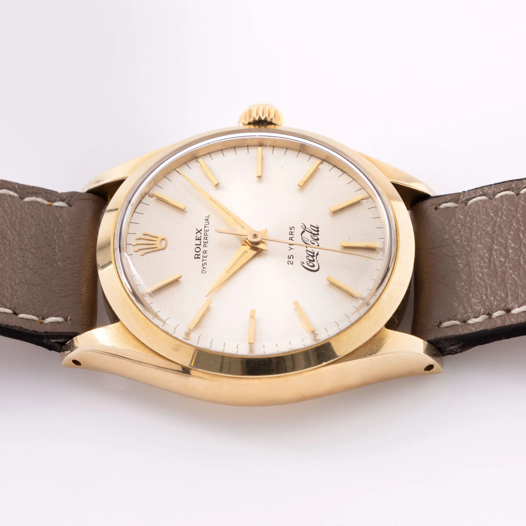 Rolex Oyster Perpetual Ref. 1002 ‘Coca Cola 25 Years’ Dial in 14K Yellow Gold - Image 7