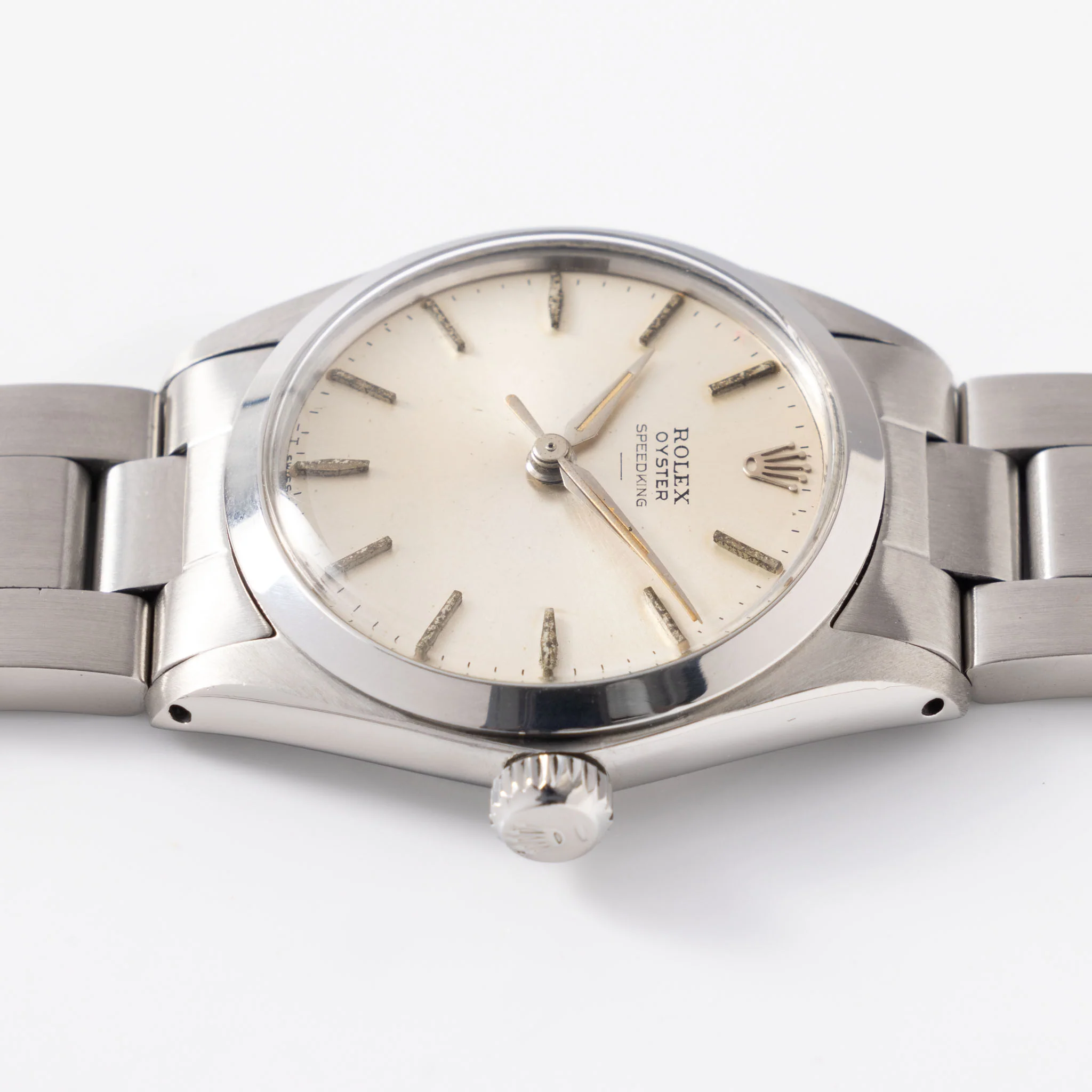 Rolex Oyster Speedking Underline Dial Military Provenance Ref 6430 - Image 7