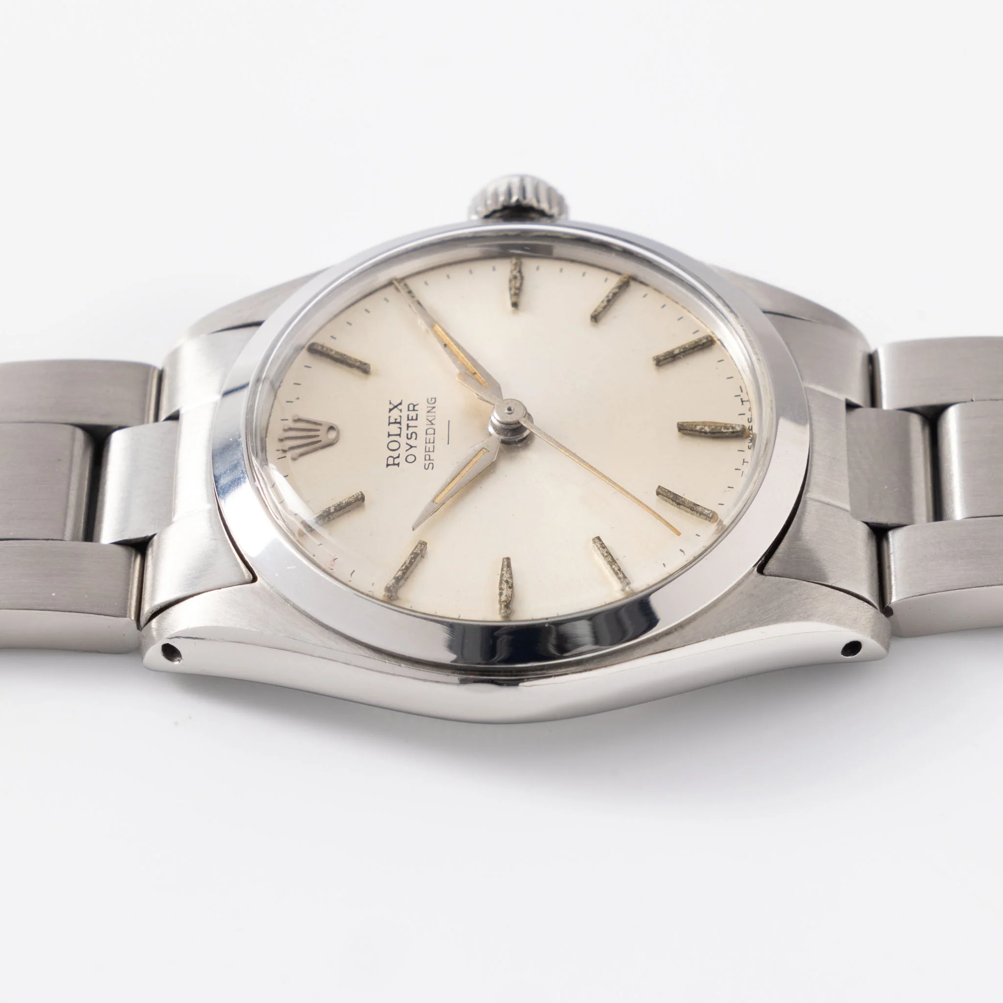 Rolex Oyster Speedking Underline Dial Military Provenance Ref 6430 - Image 8