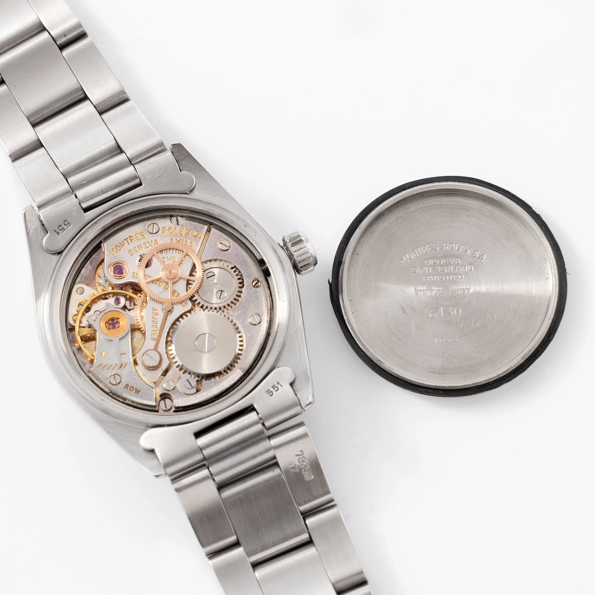 Rolex Oyster Speedking Underline Dial Military Provenance Ref 6430 - Image 9