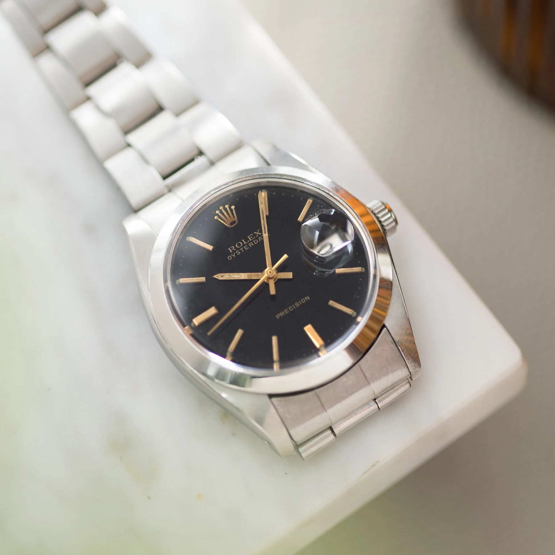 Rolex Oysterdate 6694 Black Dial - Image 3