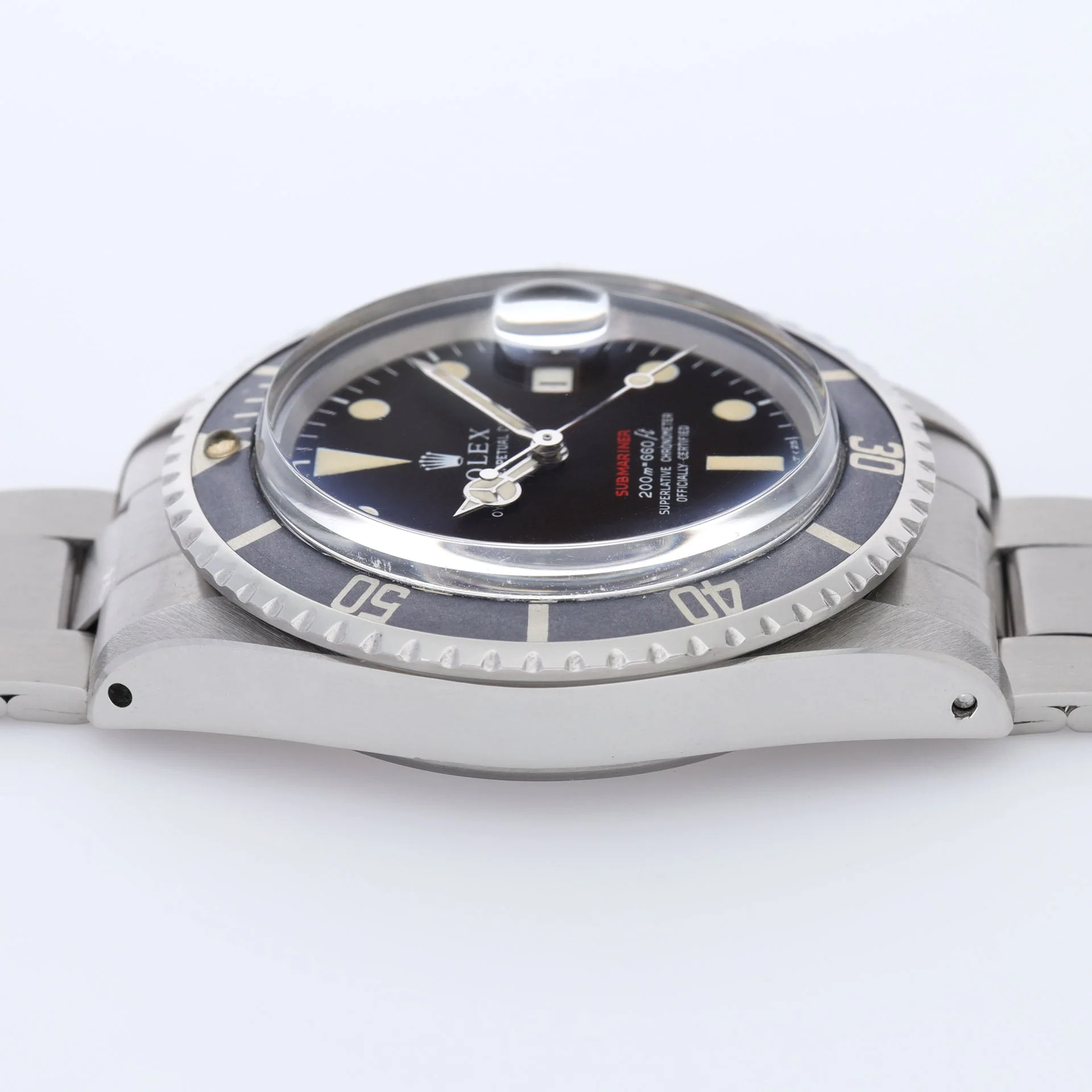 Rolex Red Submariner Date 1680 Tropical Mk 2 Dial Box and Papers - Image 12