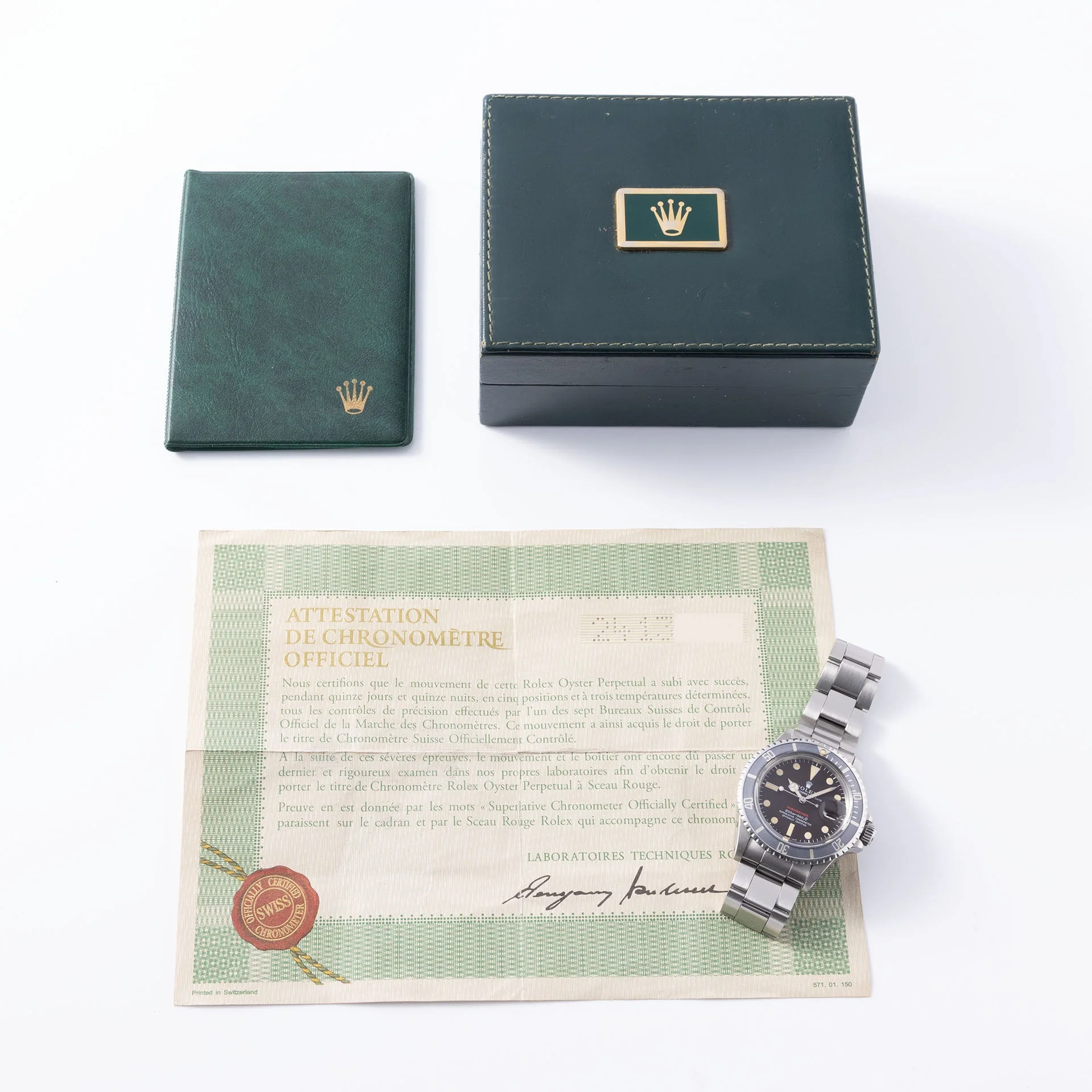 Rolex Red Submariner Date 1680 Tropical Mk 2 Dial Box and Papers - Image 15