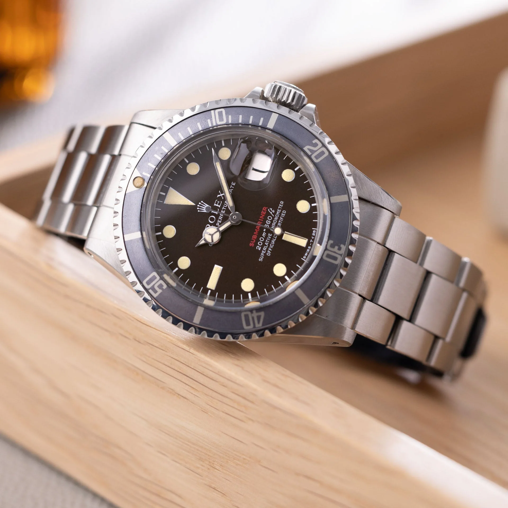 Rolex Red Submariner Date 1680 Tropical Mk 2 Dial Box and Papers - Image 3