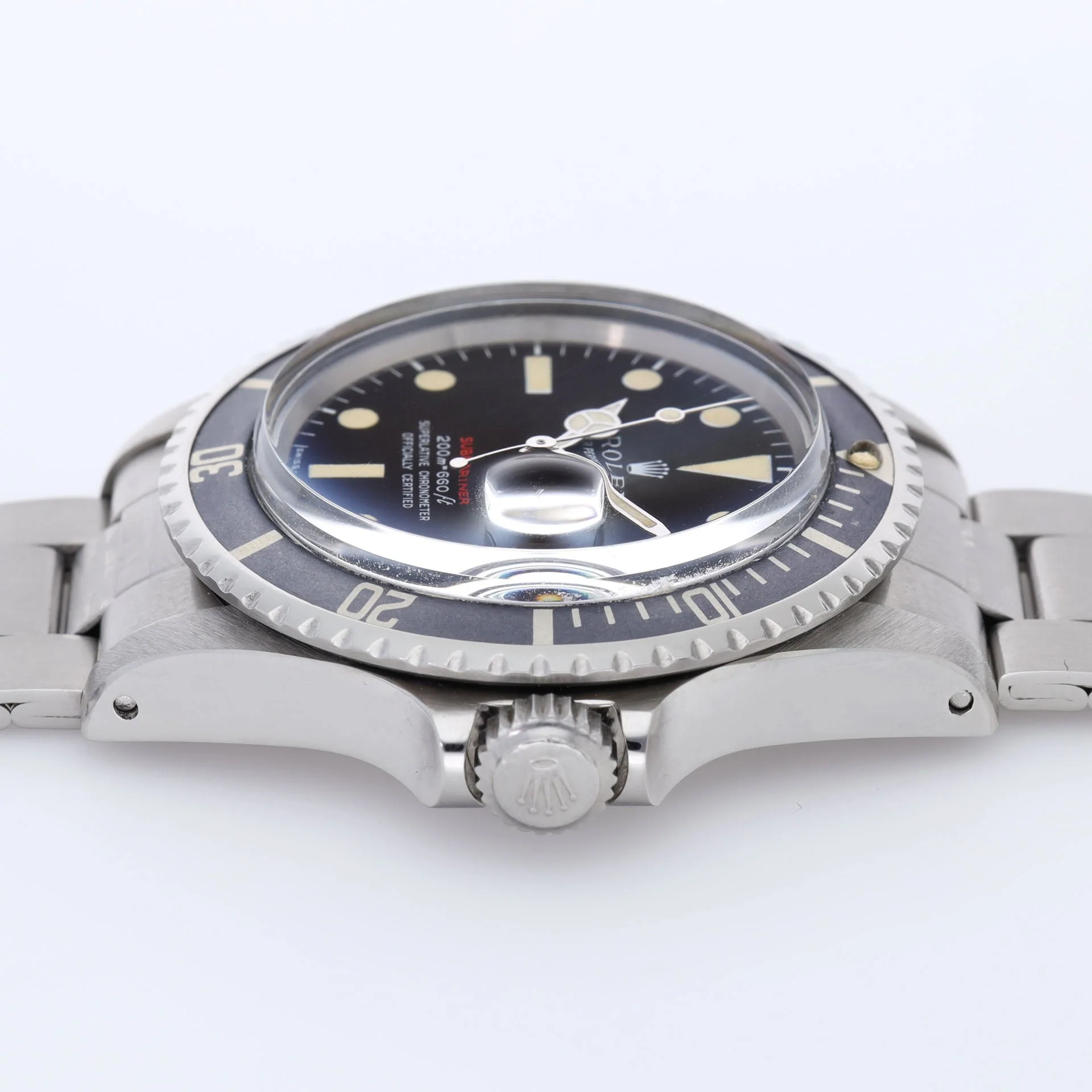 Rolex Red Submariner Date 1680 Tropical Mk 2 Dial Box and Papers - Image 7