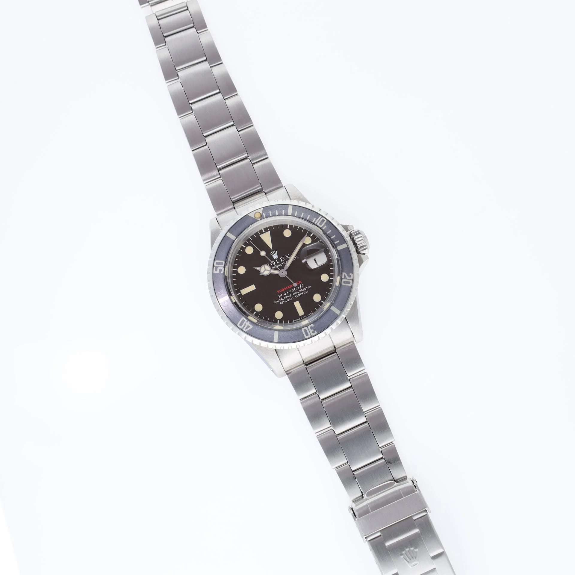 Rolex Red Submariner Date 1680 Tropical Mk 2 Dial Box and Papers - Image 8