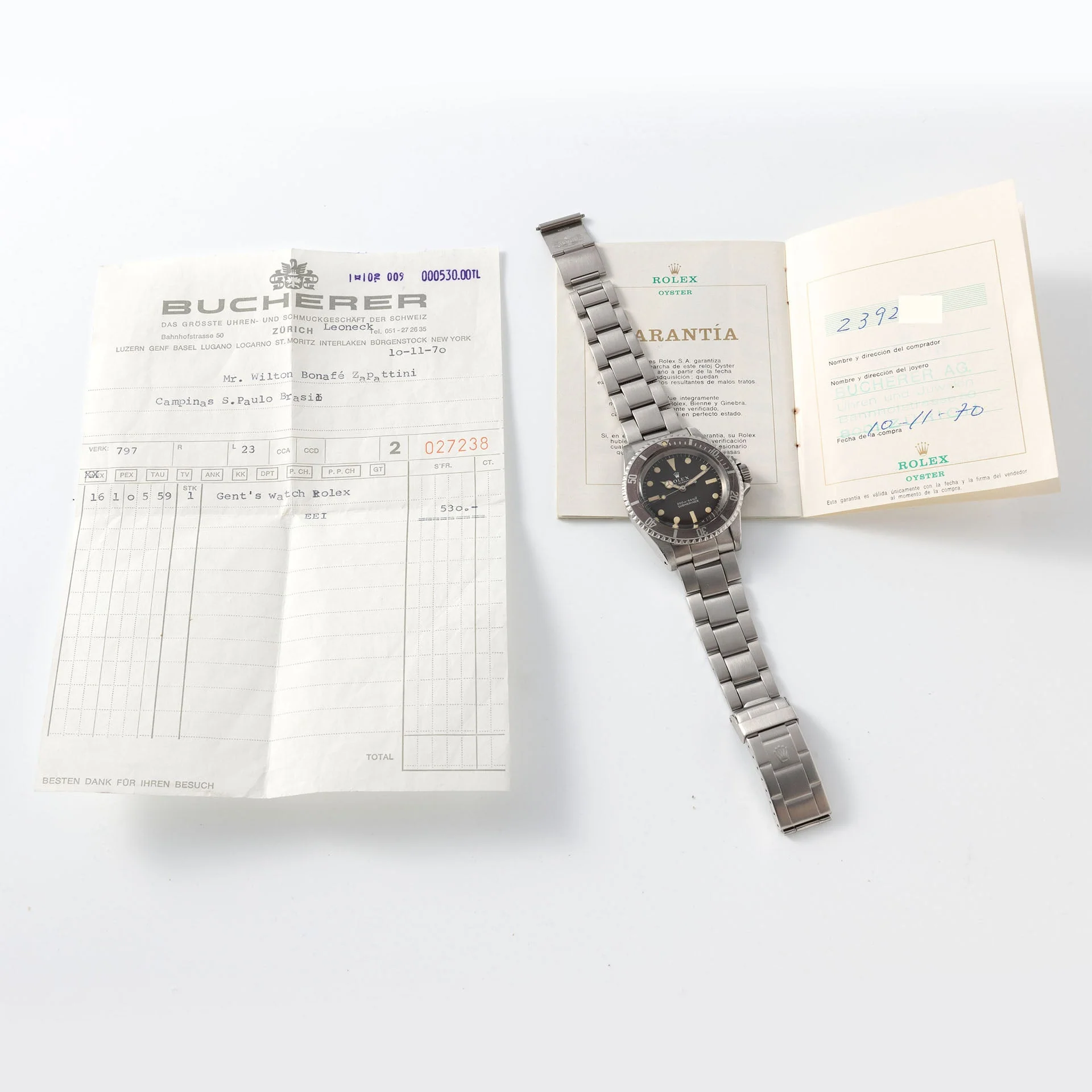 Rolex Submariner 5513 Tropical Meters First Dial with Papers - Image 5