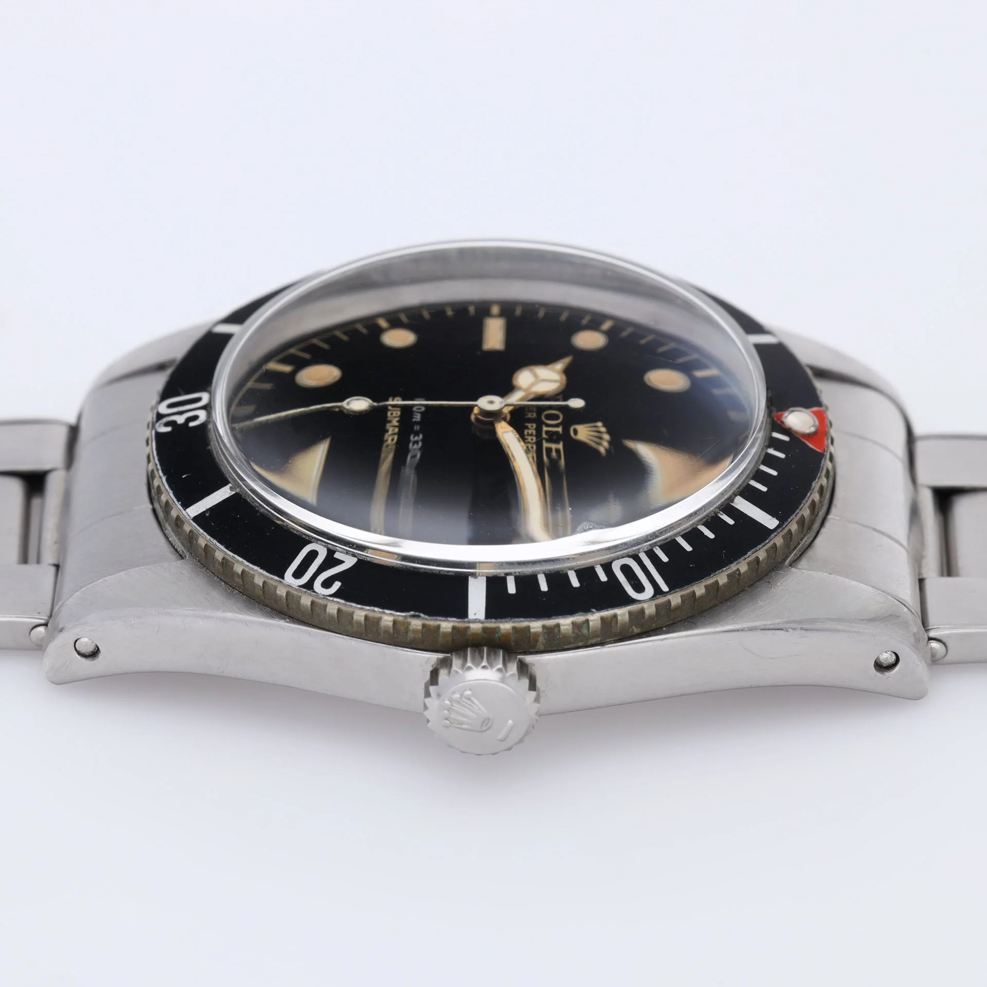 Rolex Submariner 6536-1 Gilt Dial Red Triangle Bezel Insert - Image 11