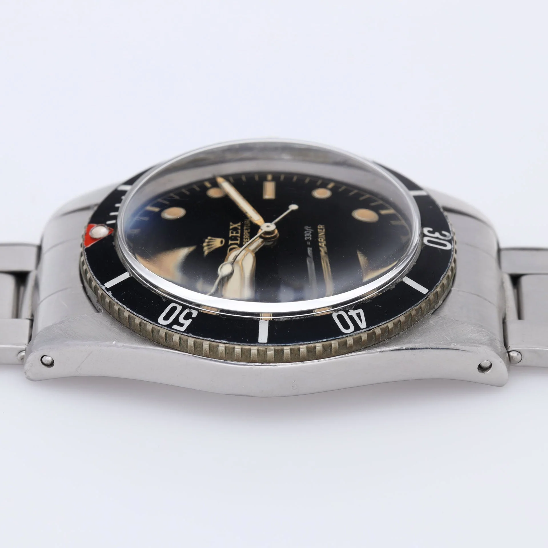 Rolex Submariner 6536-1 Gilt Dial Red Triangle Bezel Insert - Image 12