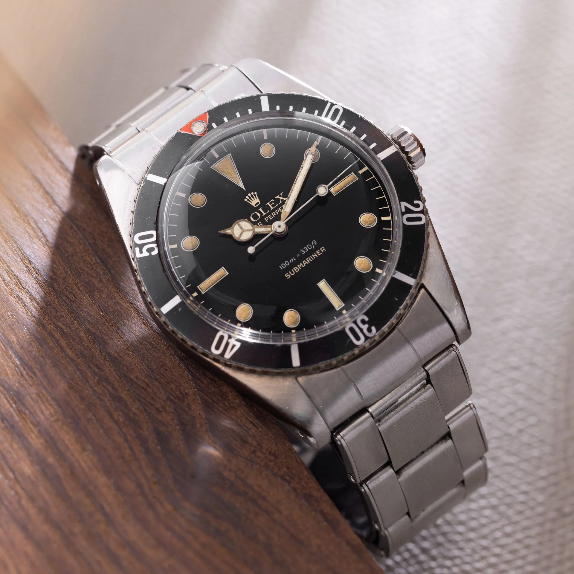 Rolex Submariner 6536-1 Gilt Dial Red Triangle Bezel Insert - Image 14